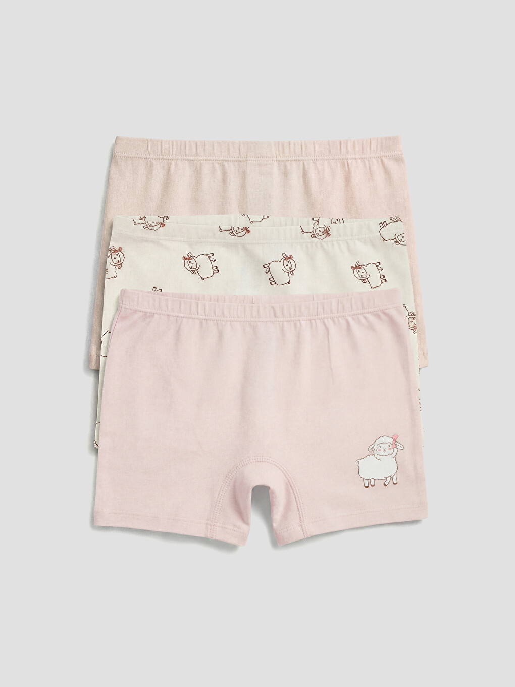 Girl White Boxer Briefs-1