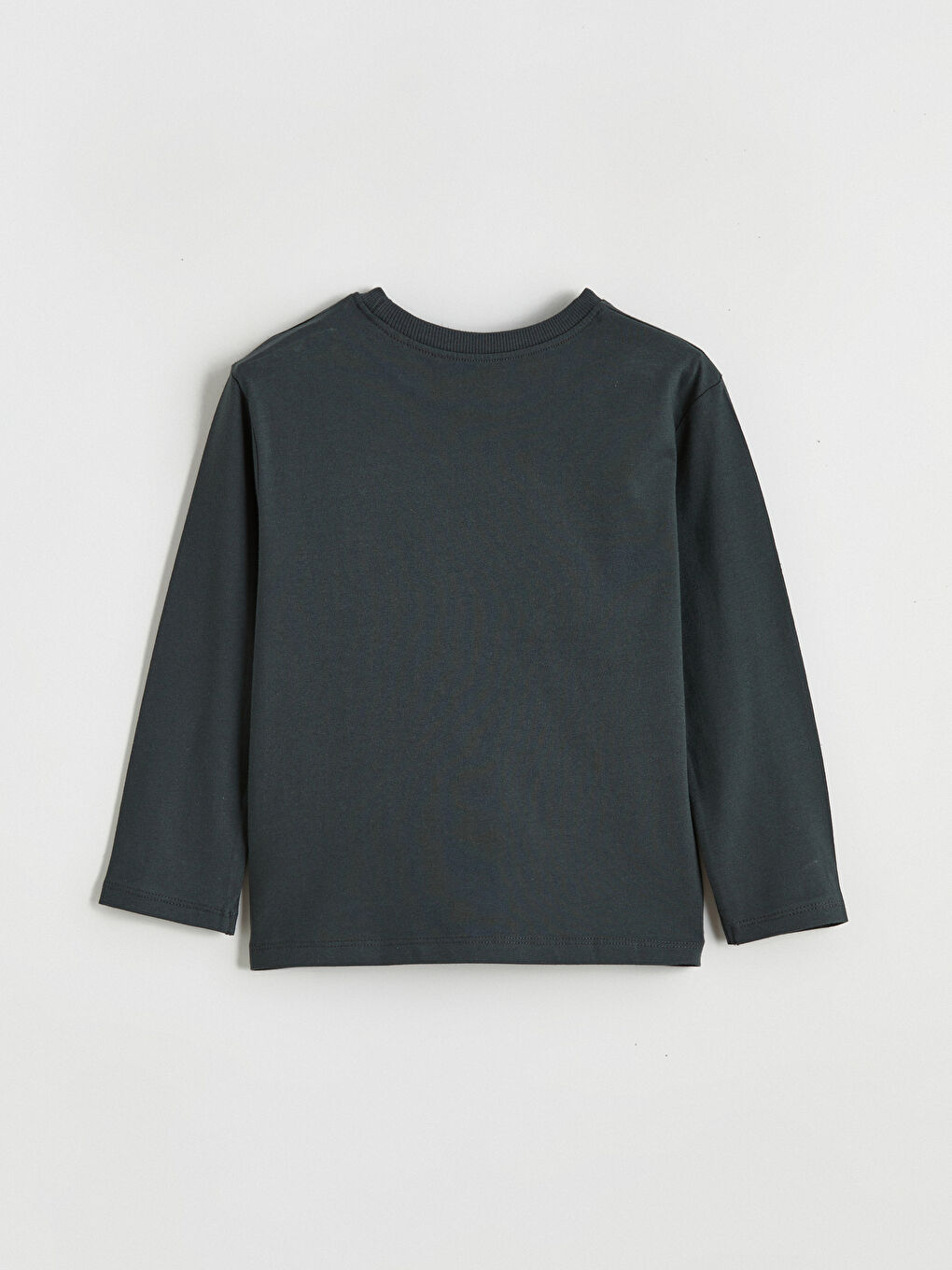 Antrasit Bisiklet Yaka Erkek Çocuk Tişört 2'li-3