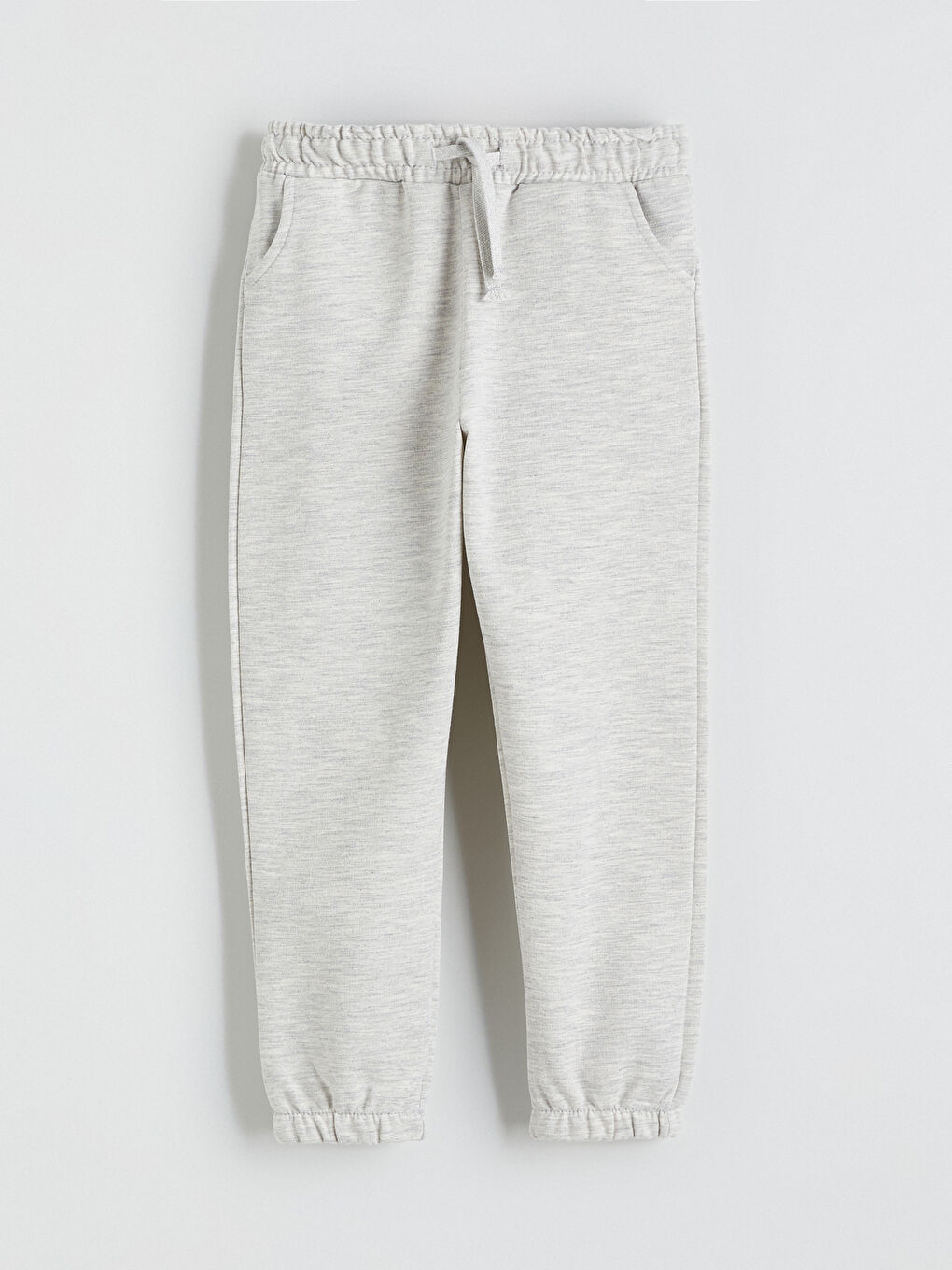 Gri Beli Lastikli Erkek Çocuk Jogger Eşofman Altı