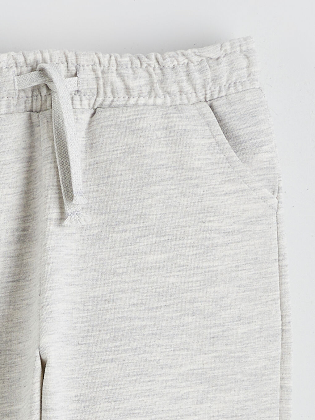 Gri Beli Lastikli Erkek Çocuk Jogger Eşofman Altı-1
