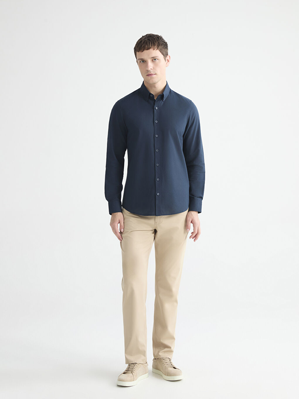 Men's Slim Fit Oxford Shirt-3