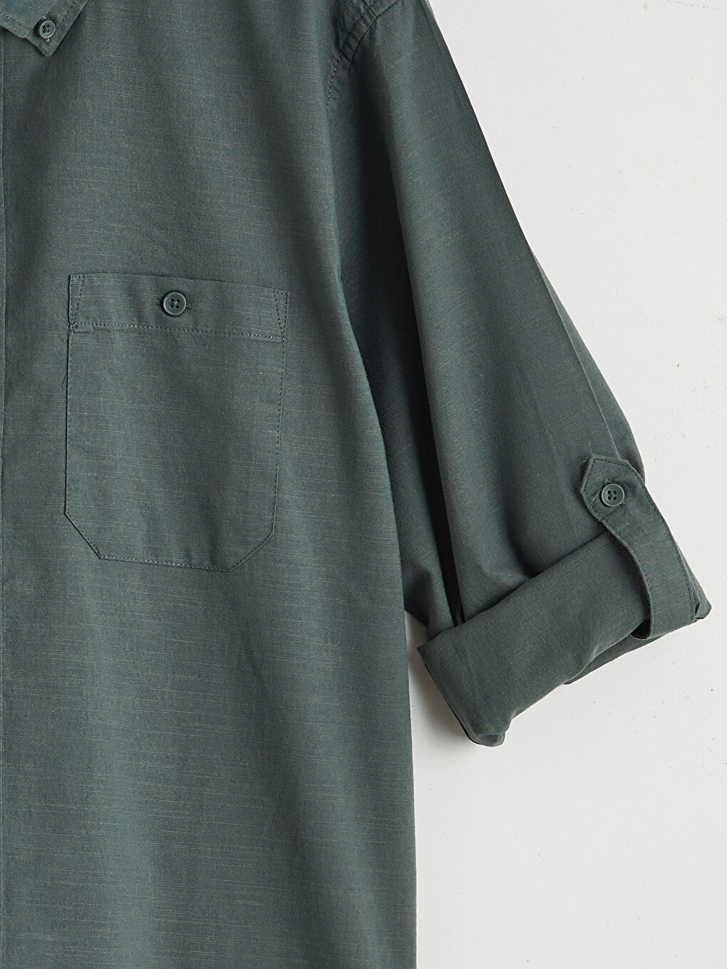 Regular Fit Poplin Men's Shirt-5