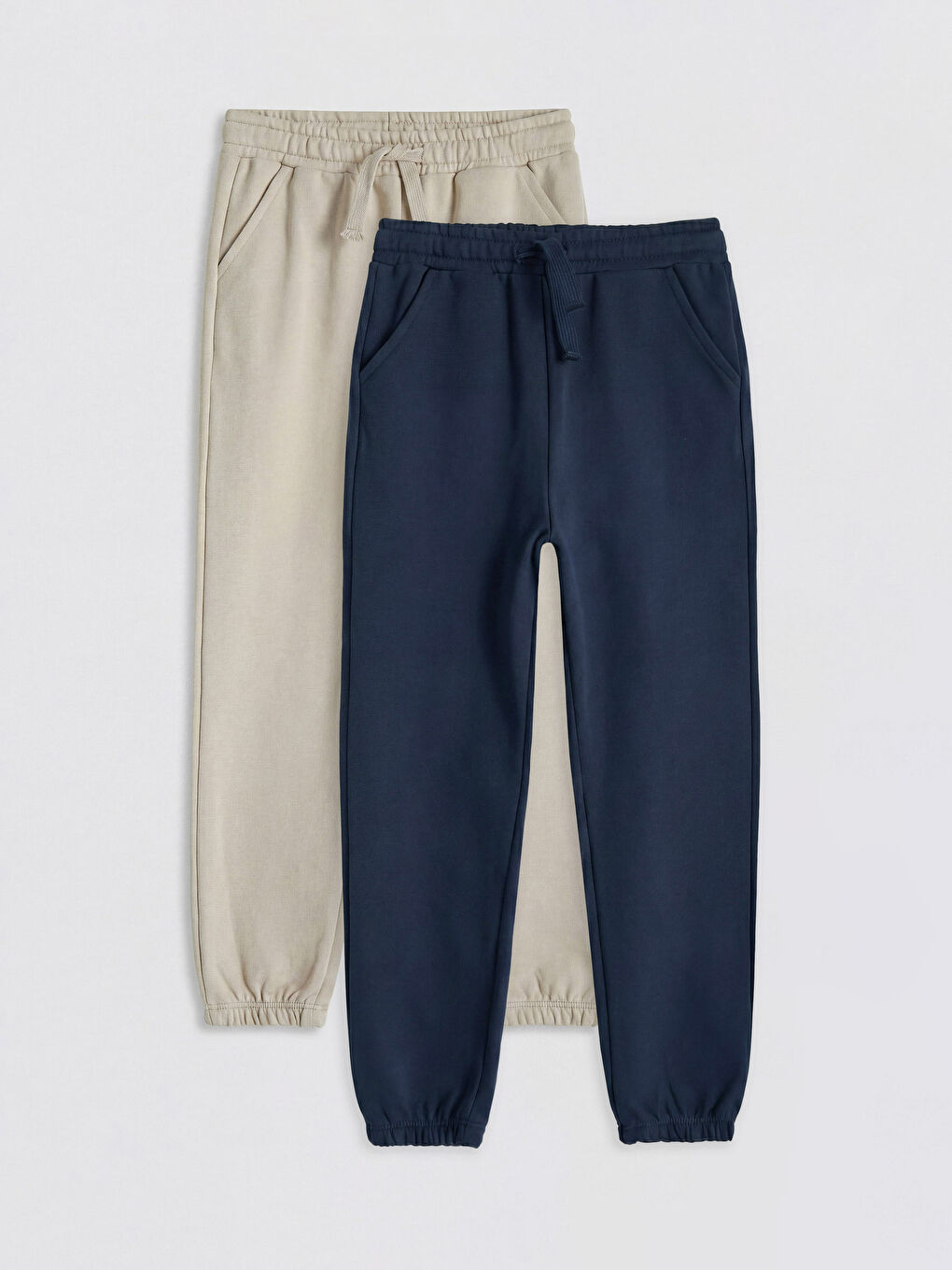 Bej Erkek Çocuk Jogger Eşofman Altı 2'li