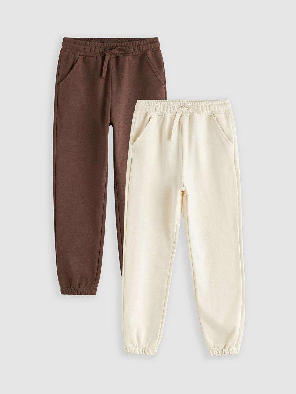 Bej Erkek Çocuk Jogger Eşofman Altı 2'li