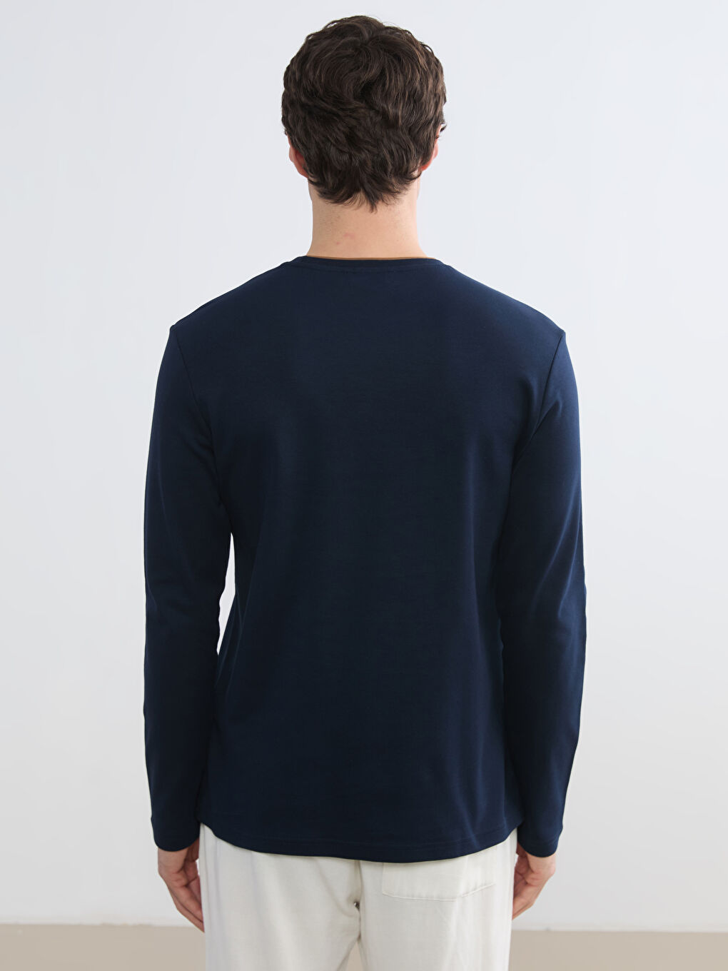 Crew Neck Printed Men's Sweatshirt-3