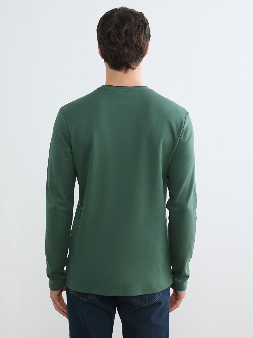 Crew Neck Printed Men's Sweatshirt-3