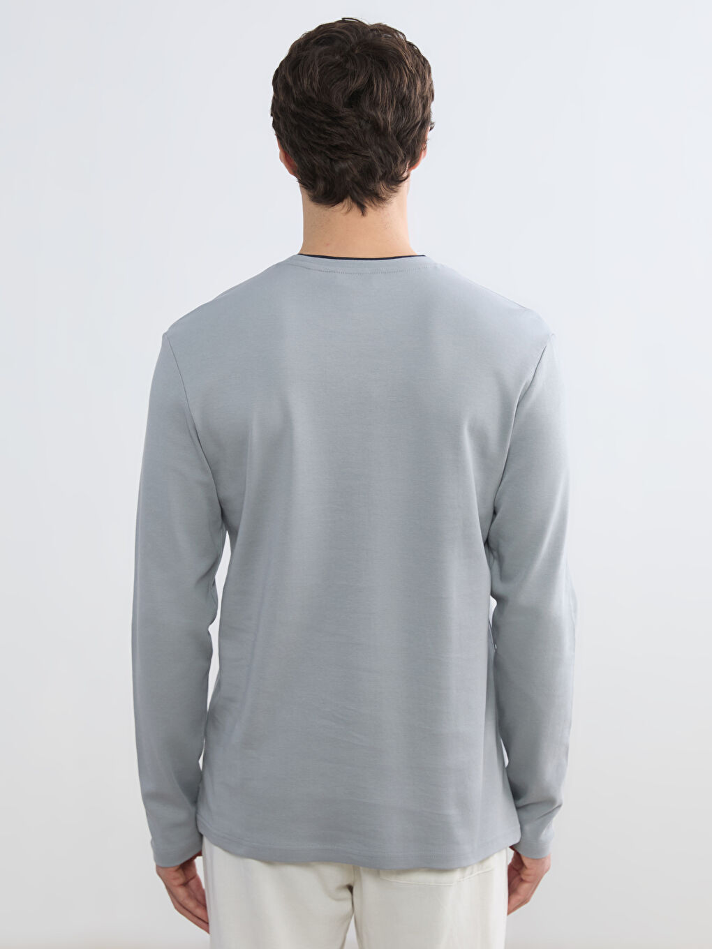 Crew Neck Printed Men's Sweatshirt-3