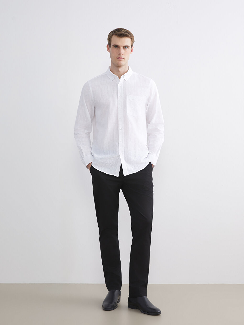 پانتۆڵی چینۆی گاباردین فیتی ئاسایی - بۆ پیاوان