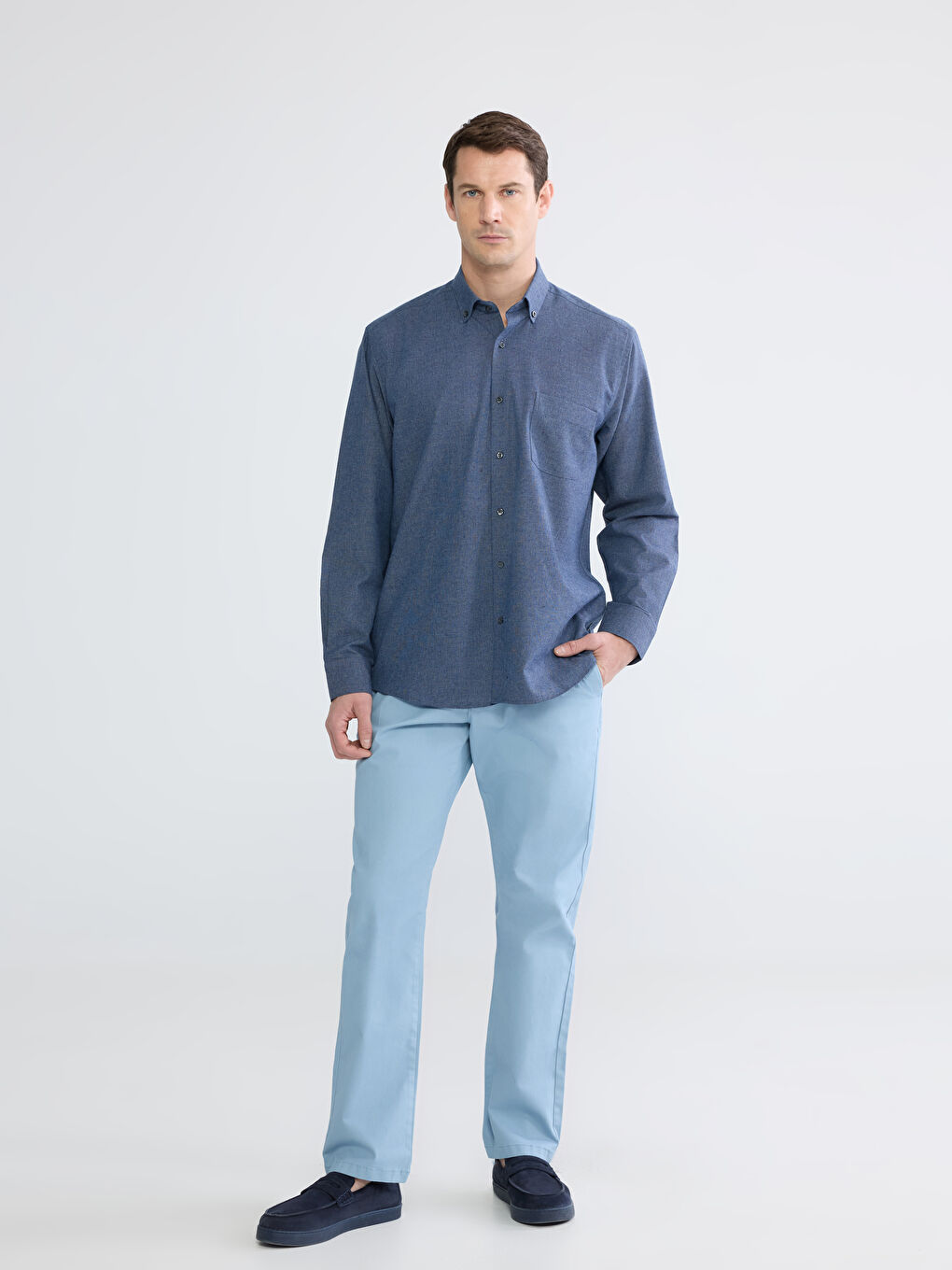 Κανονική Εφαρμογή Γκαμπαρντίνα Ανδρικά Παντελόνια Chino