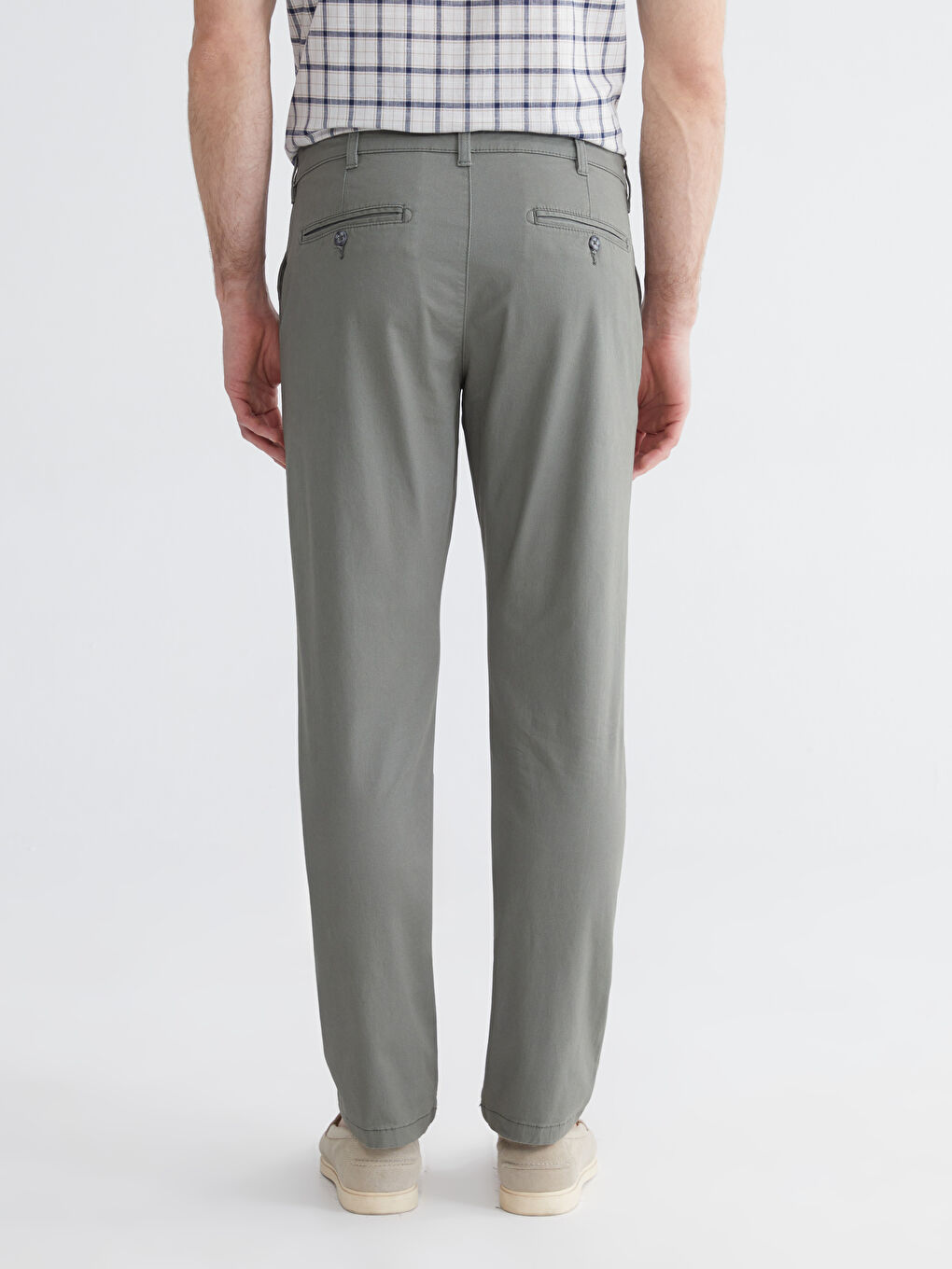 Standard Fit Gabardine Men's Chino Trousers-3