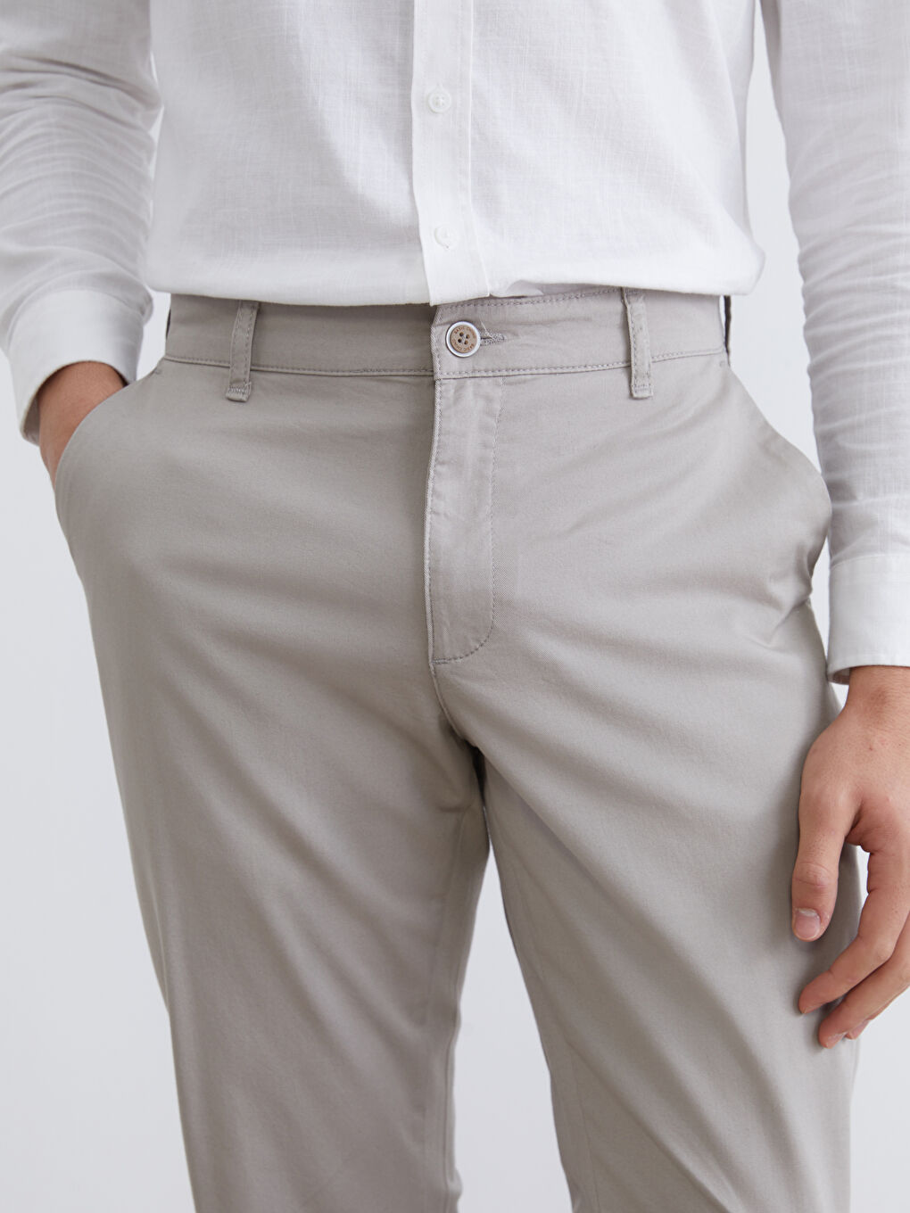 پانتۆڵی چینۆی گاباردین فیتی ئاسایی - بۆ پیاوان-2