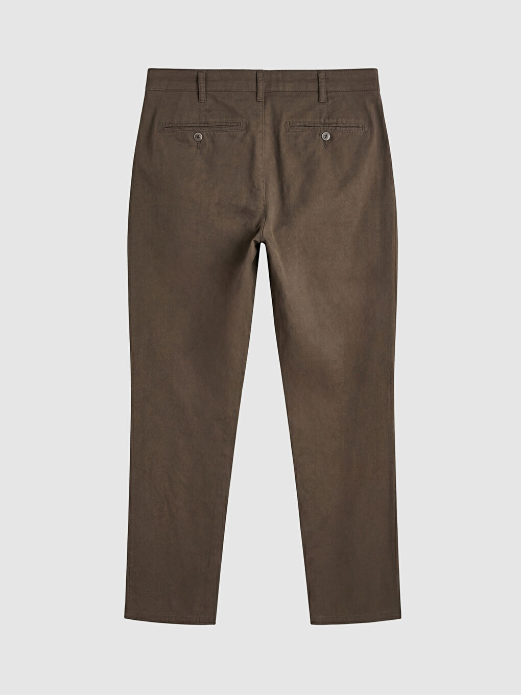 Kahverengi Regular Fit Erkek Gabardin Chino Pantolon-1