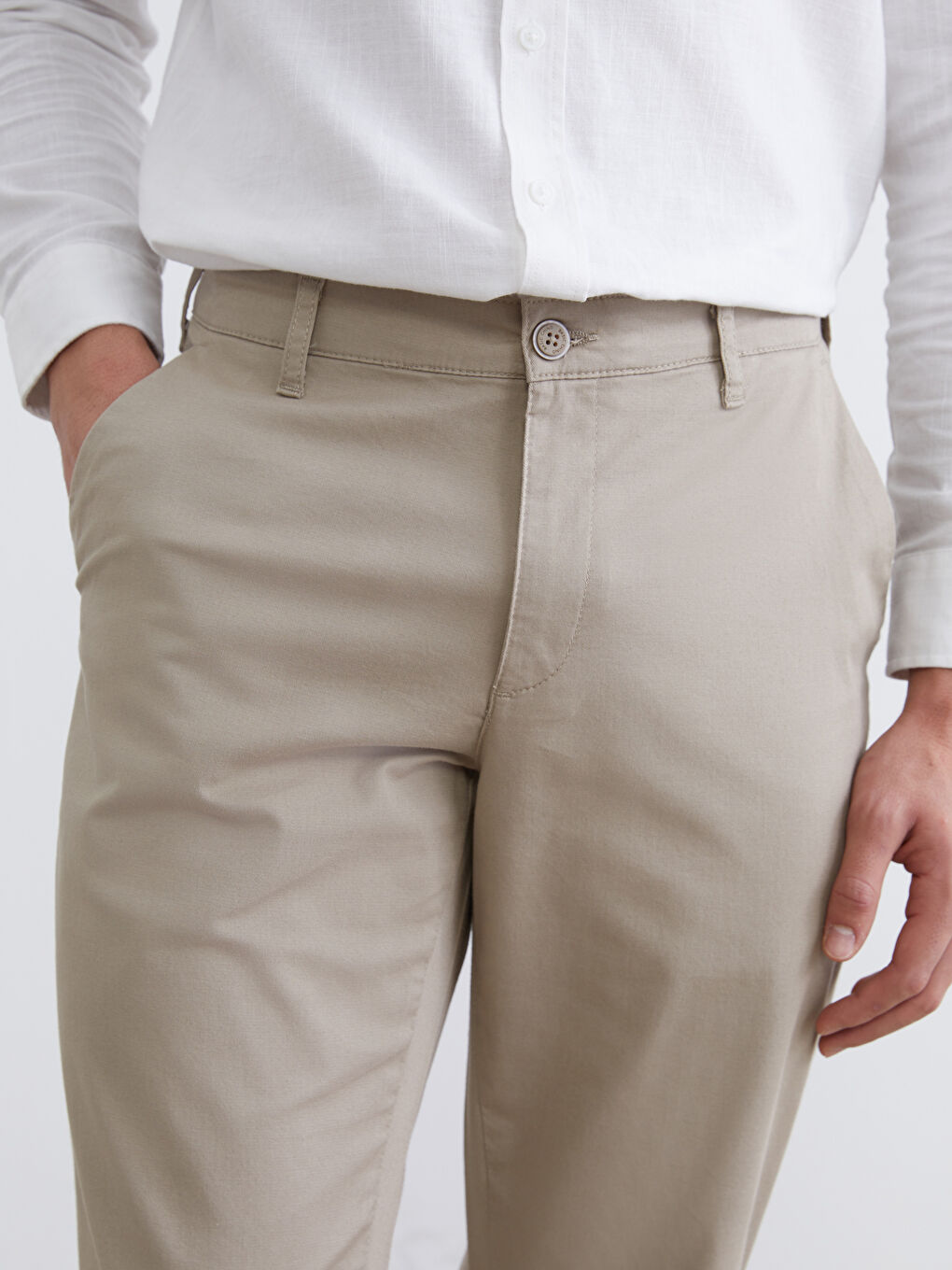 پانتۆڵی چینۆی گاباردین فیتی ئاسایی - بۆ پیاوان-2