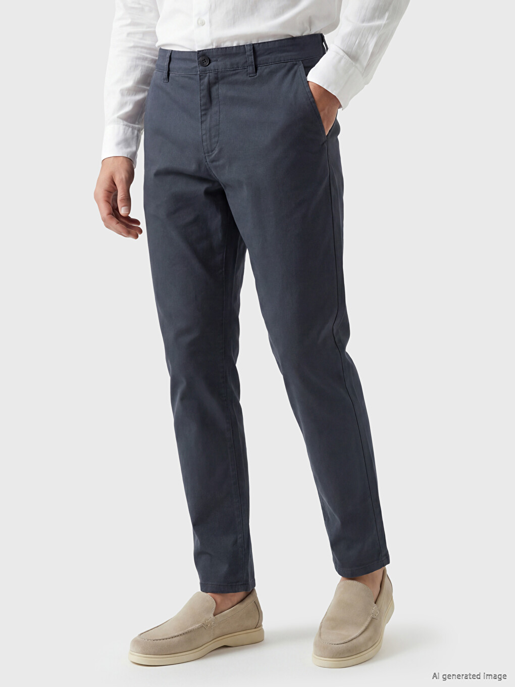 Standard Fit Gabardine Men's Chino Trousers