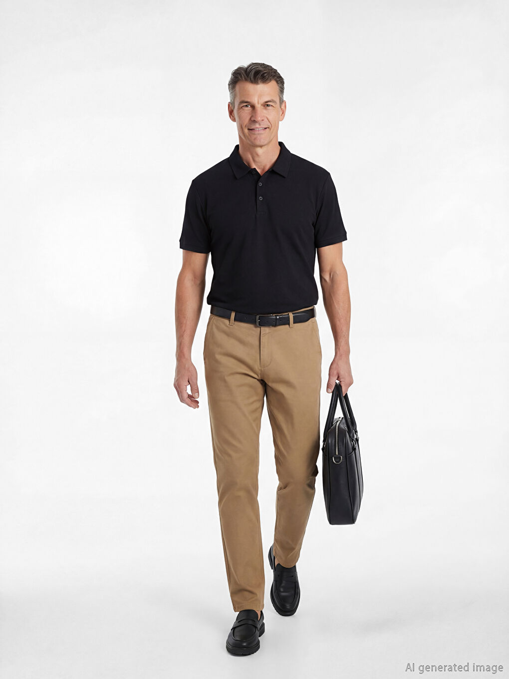 Standard Fit Gabardine Men's Chino Trousers