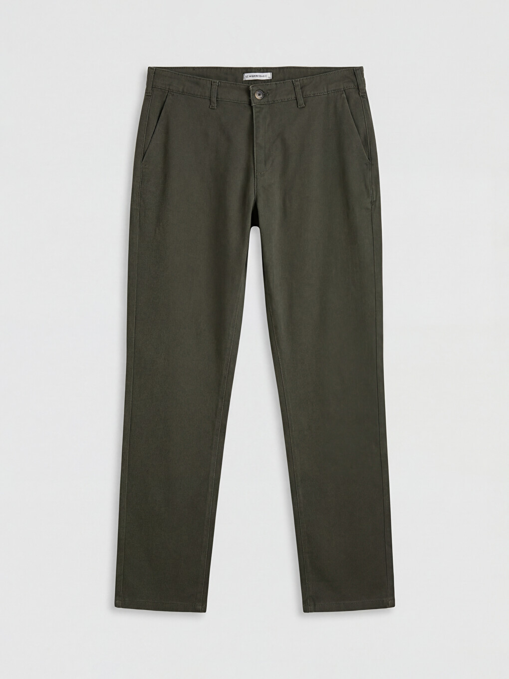 Standard Fit Gabardine Men's Chino Trousers-4