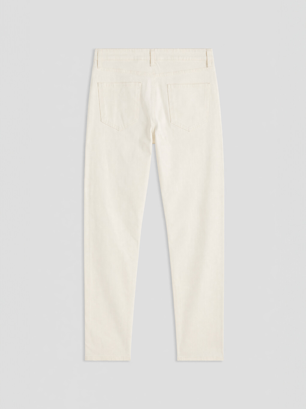 Beyaz Slim Fit Erkek Chino Pantolon-1