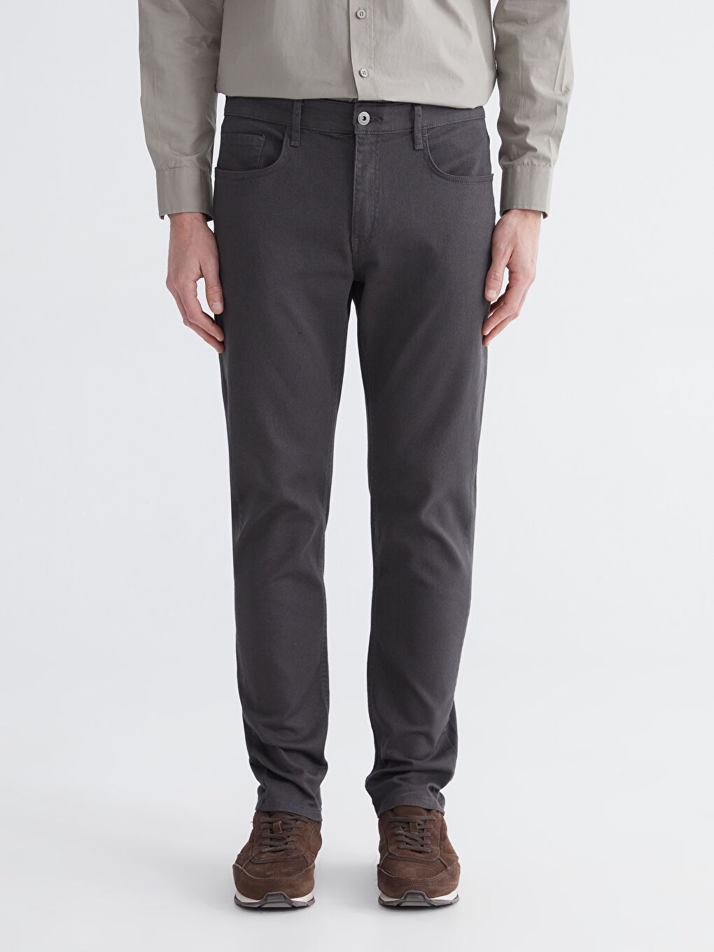 Slim Fit Gabardine Men's Chino Trousers-1