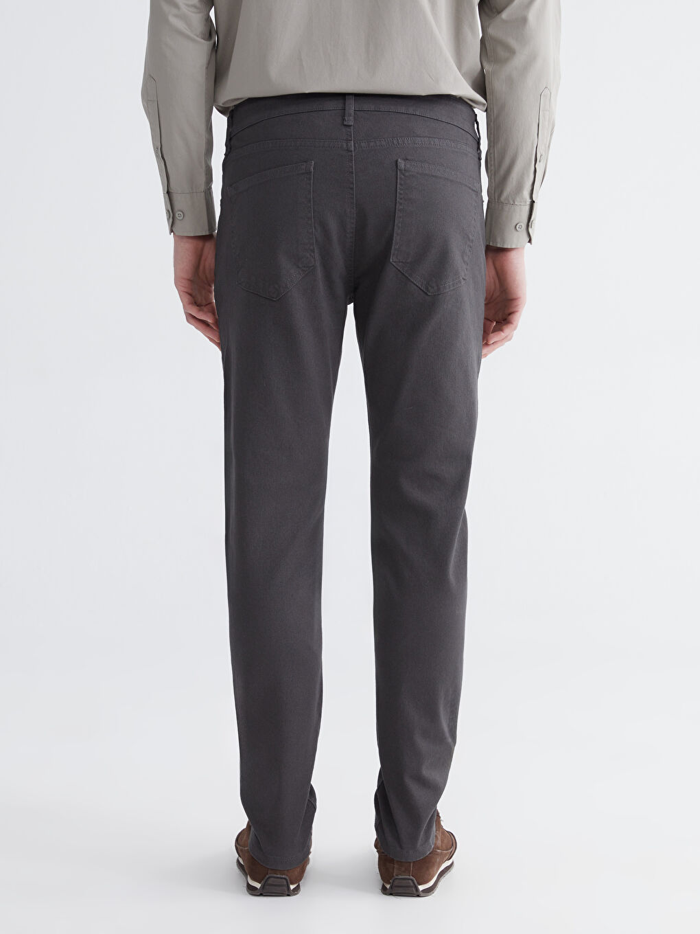 Slim Fit Gabardine Men's Chino Trousers-3