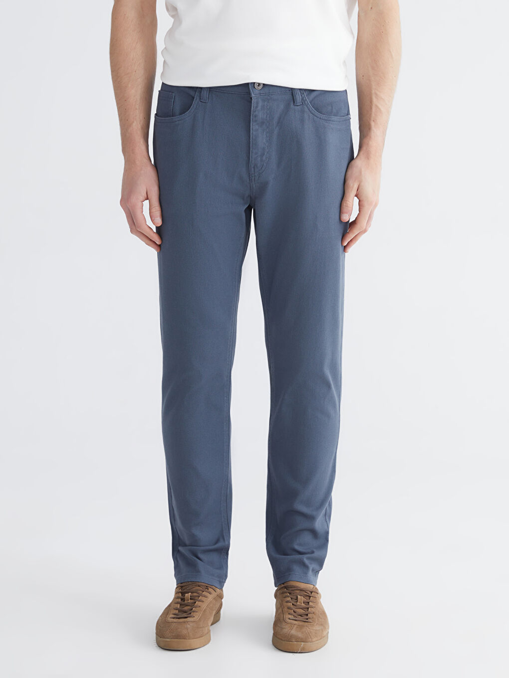 Slim Fit Gabardine Men's Chino Trousers-1