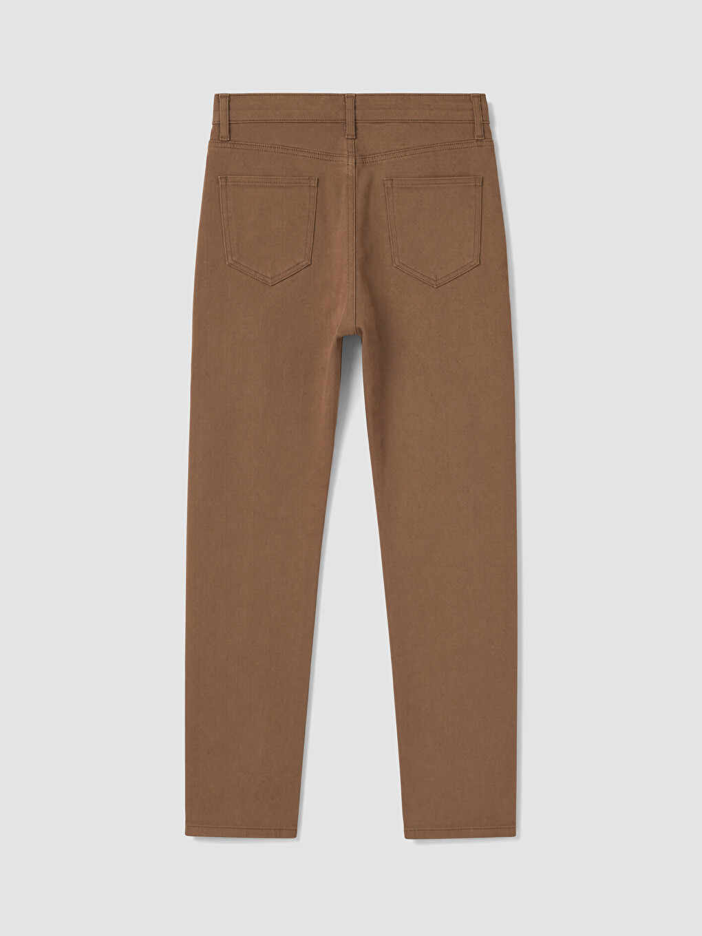 Kahverengi Slim Fit Erkek Chino Pantolon-2