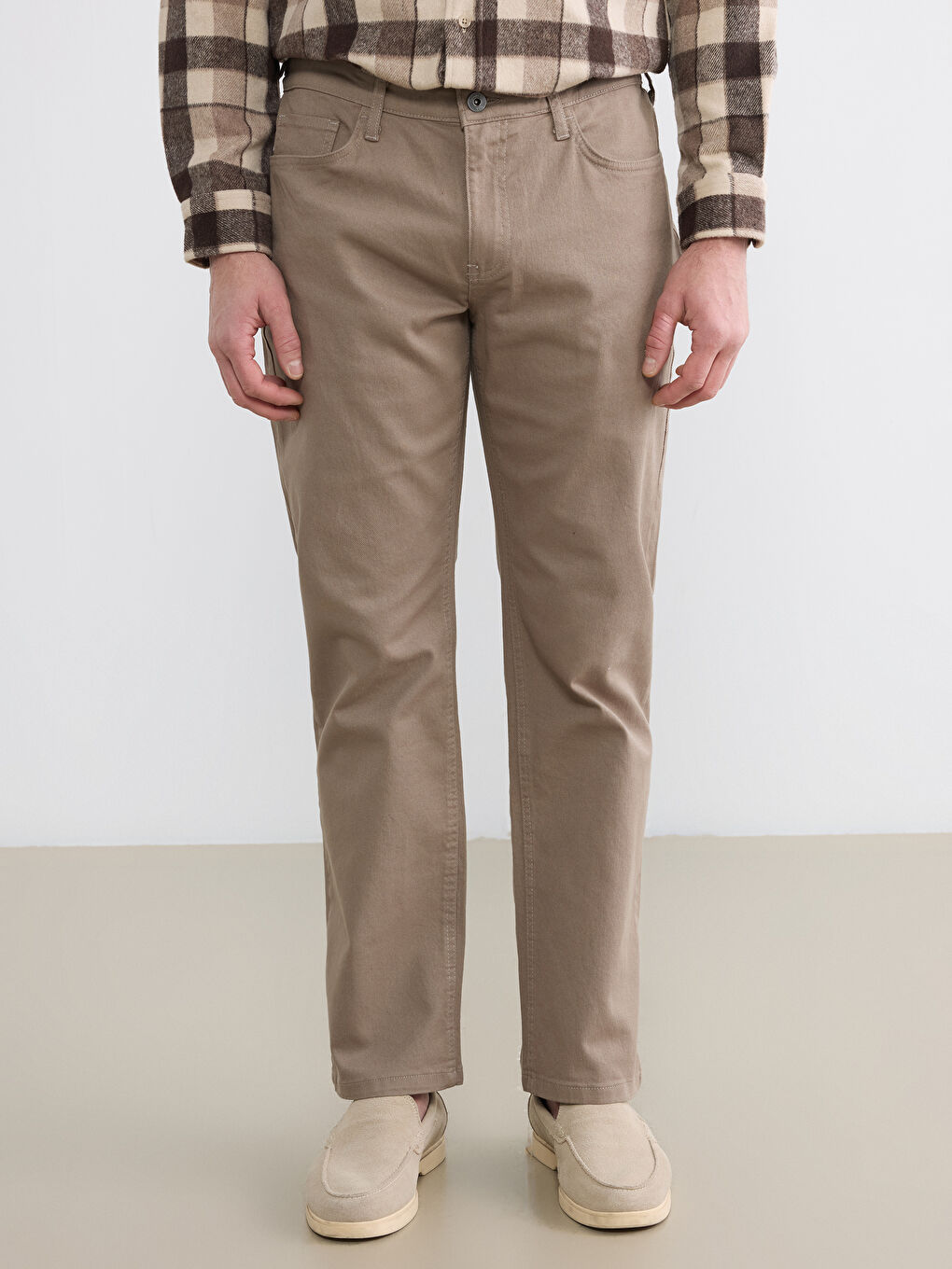 Standart Kalıp Erkek Chino Pantolon-1