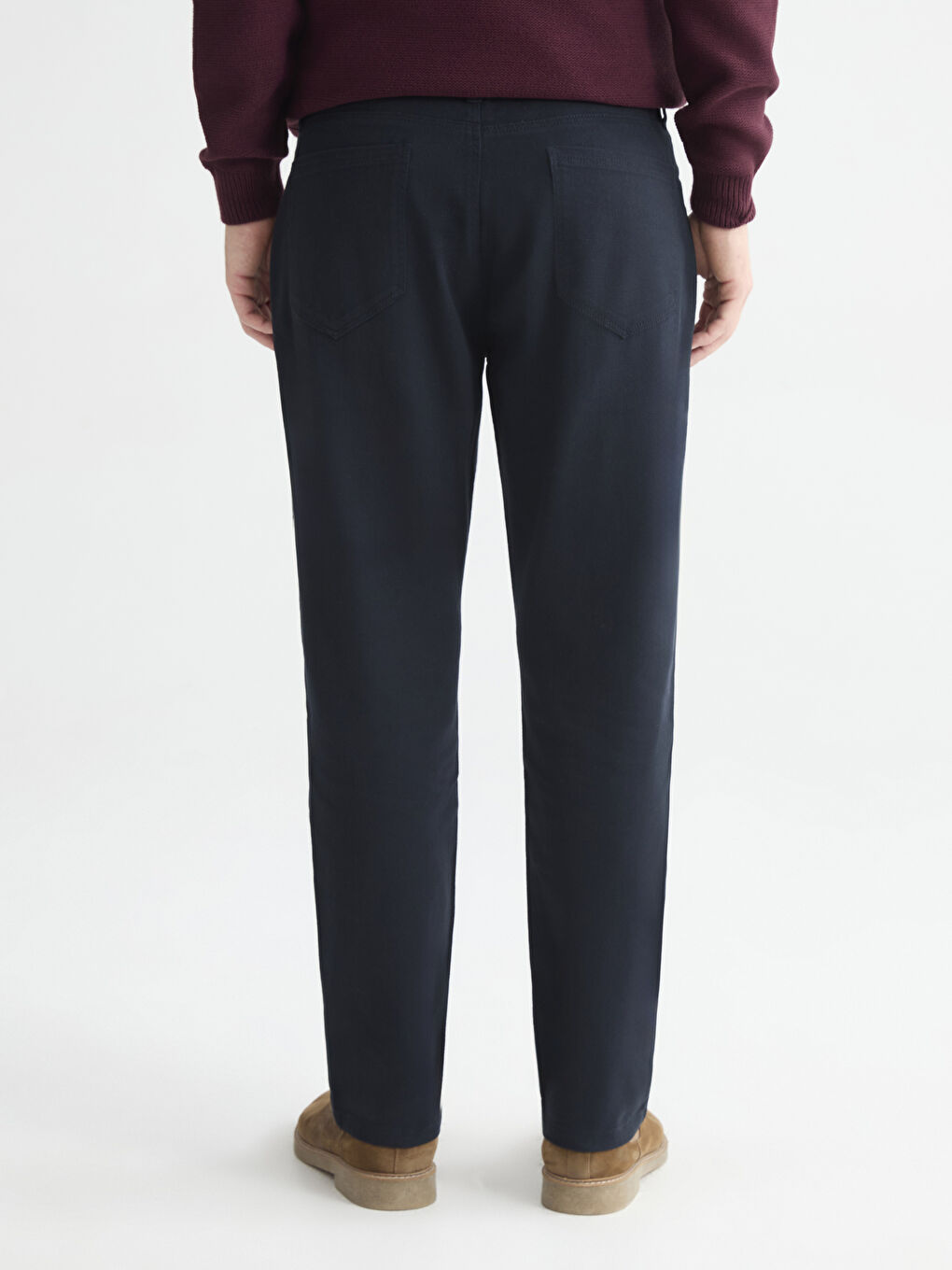 Lacivert Standart Kalıp Erkek Chino Pantolon-3
