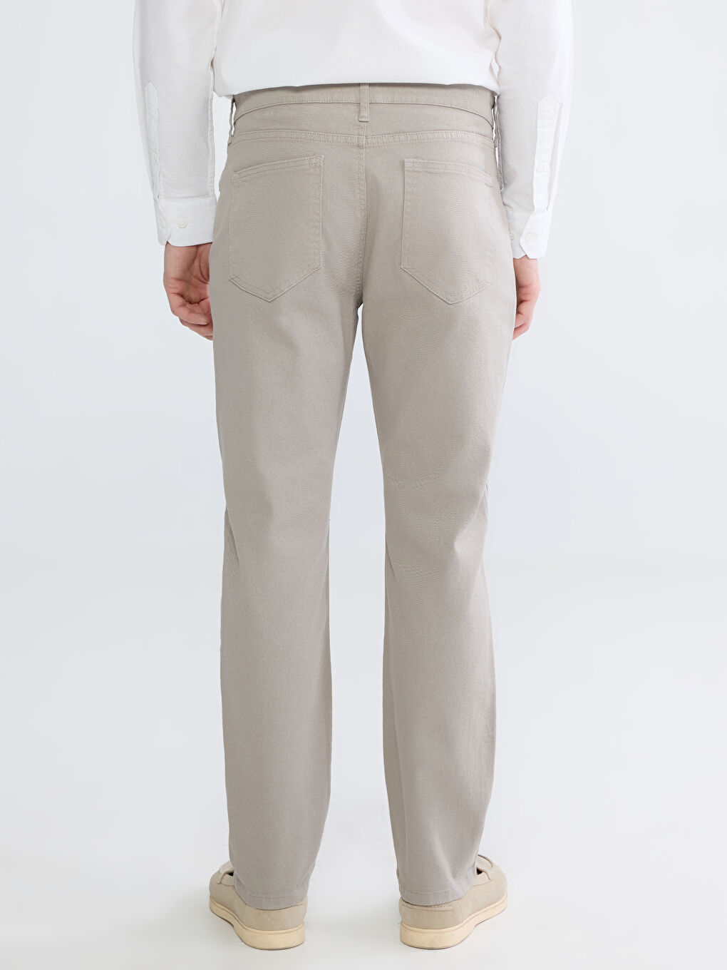 Bej Standart Kalıp Erkek Chino Pantolon-3