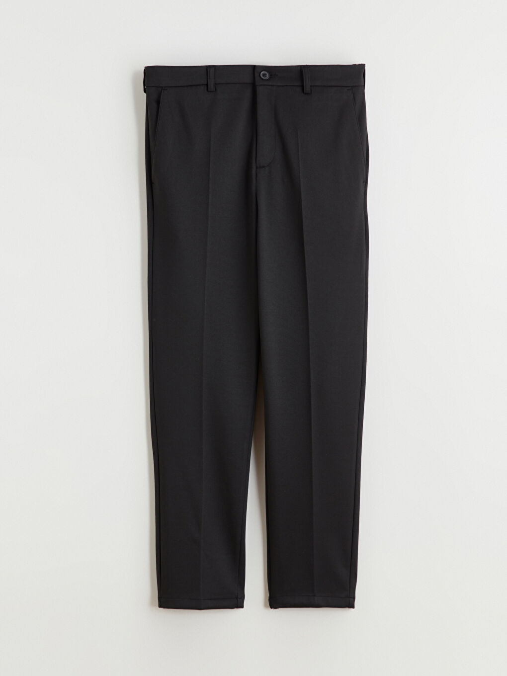 Siyah Dar Kalıp Erkek Chino Pantolon-4