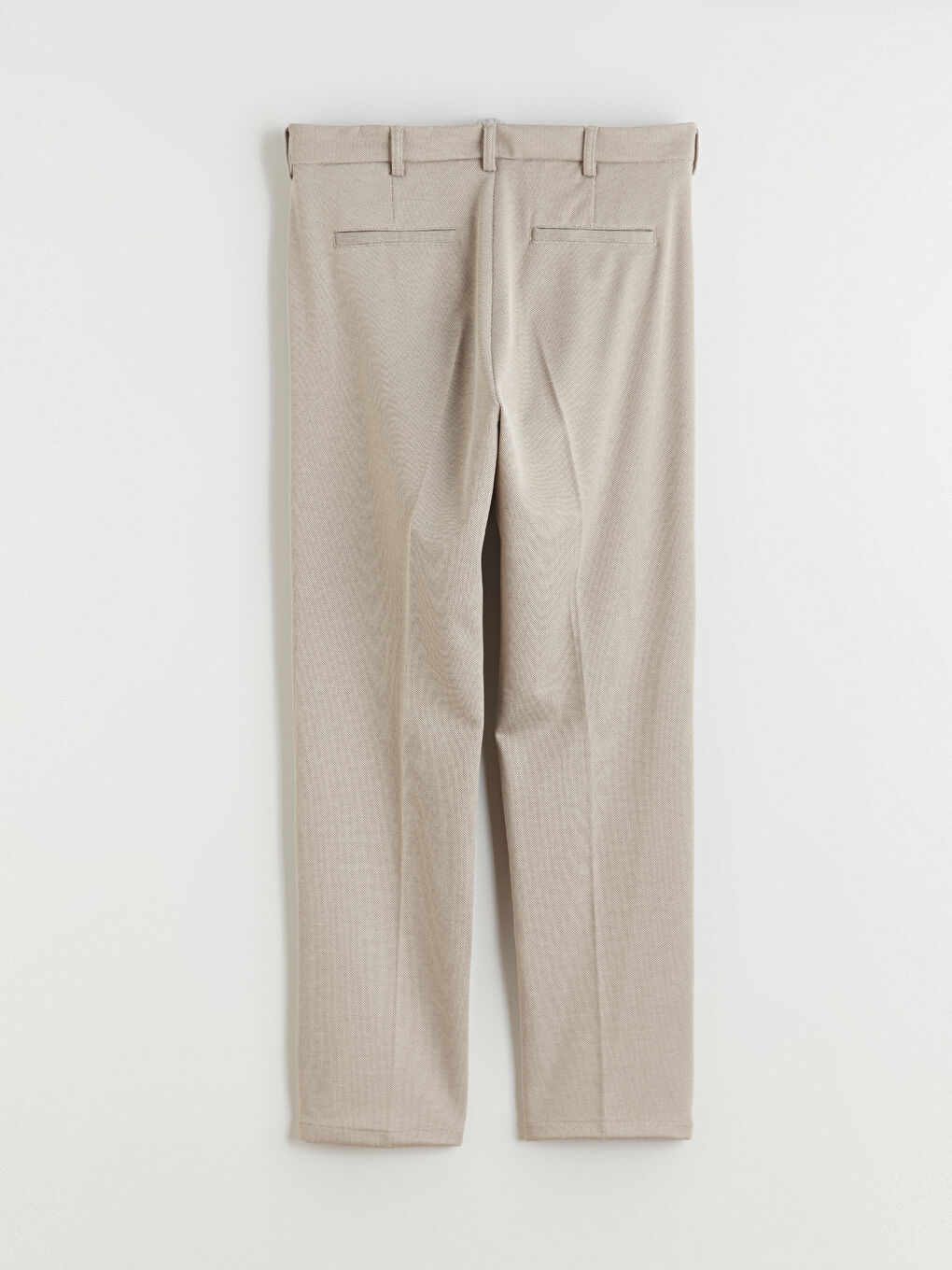 Bej Dar Kalıp Erkek Chino Pantolon-5