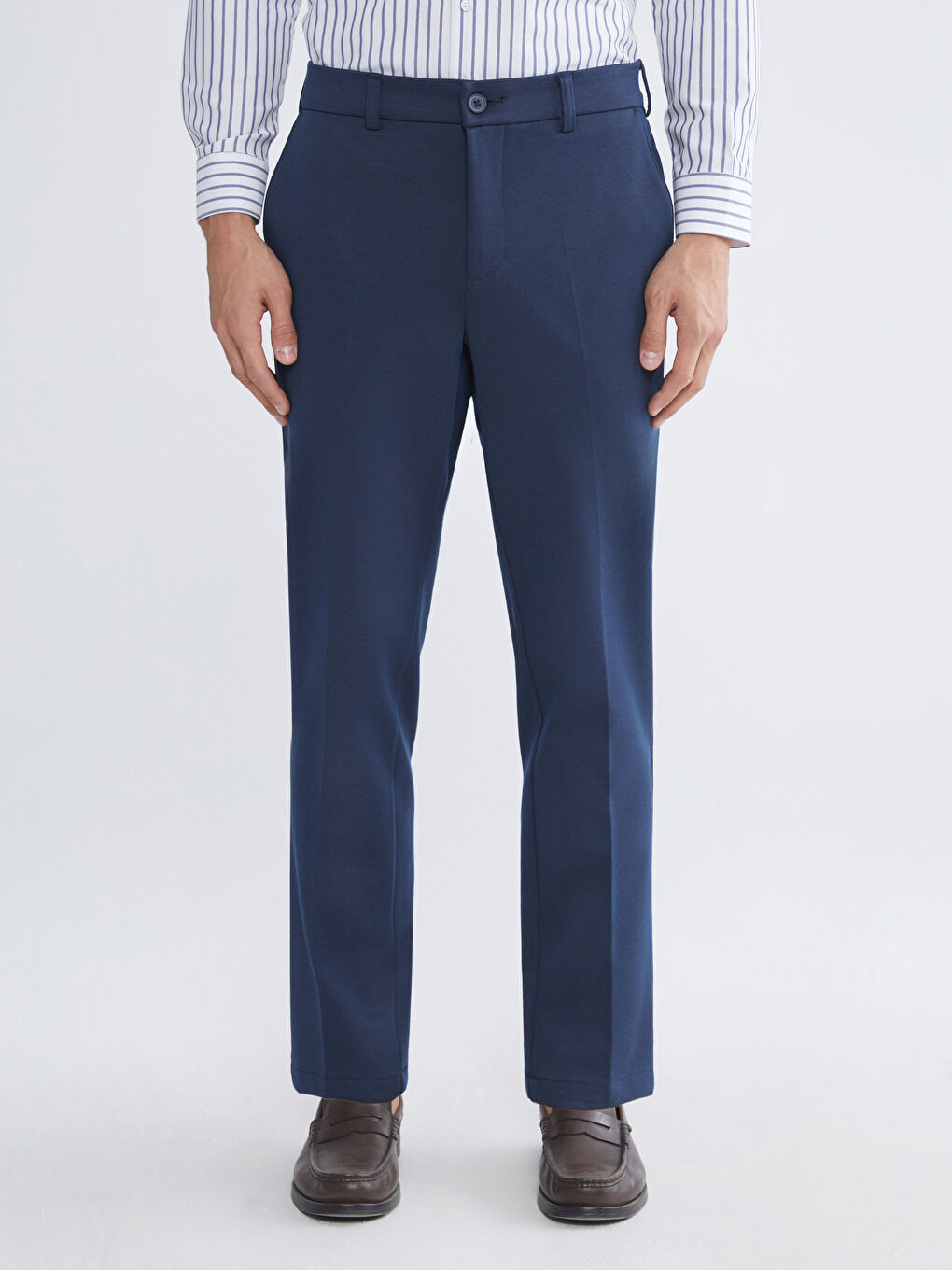 İndigo Dar Kalıp Erkek Chino Pantolon-1