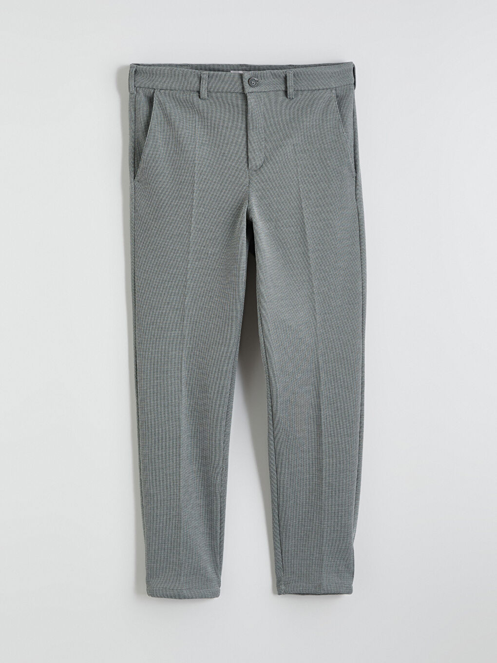 Haki Dar Kalıp Erkek Chino Pantolon-4