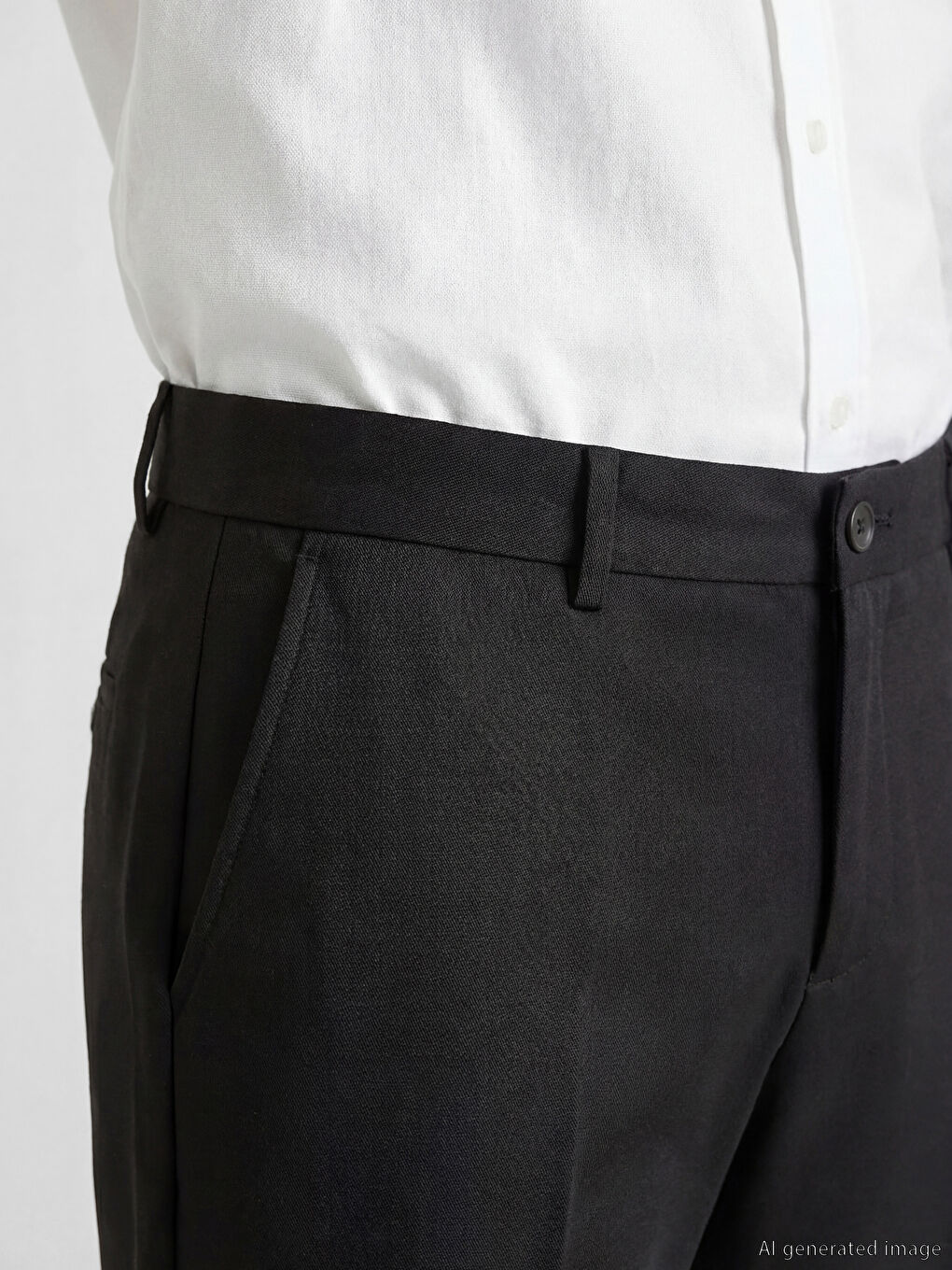 Kahverengi Dar Kalıp Erkek Chino Pantolon-2