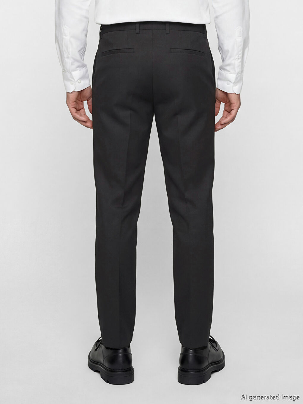 Kahverengi Dar Kalıp Erkek Chino Pantolon-3