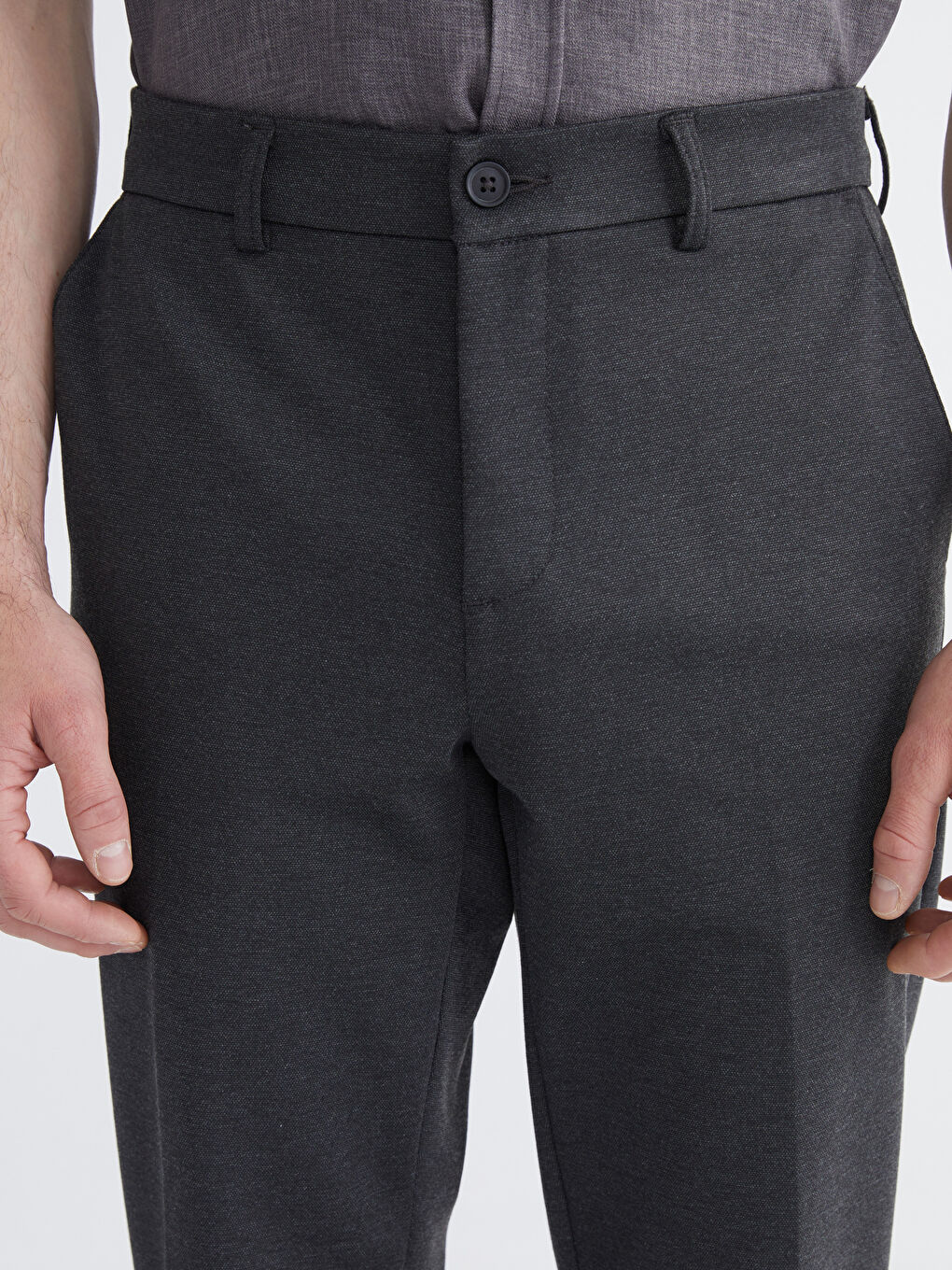 Мъж Антрацит Чино панталони-2