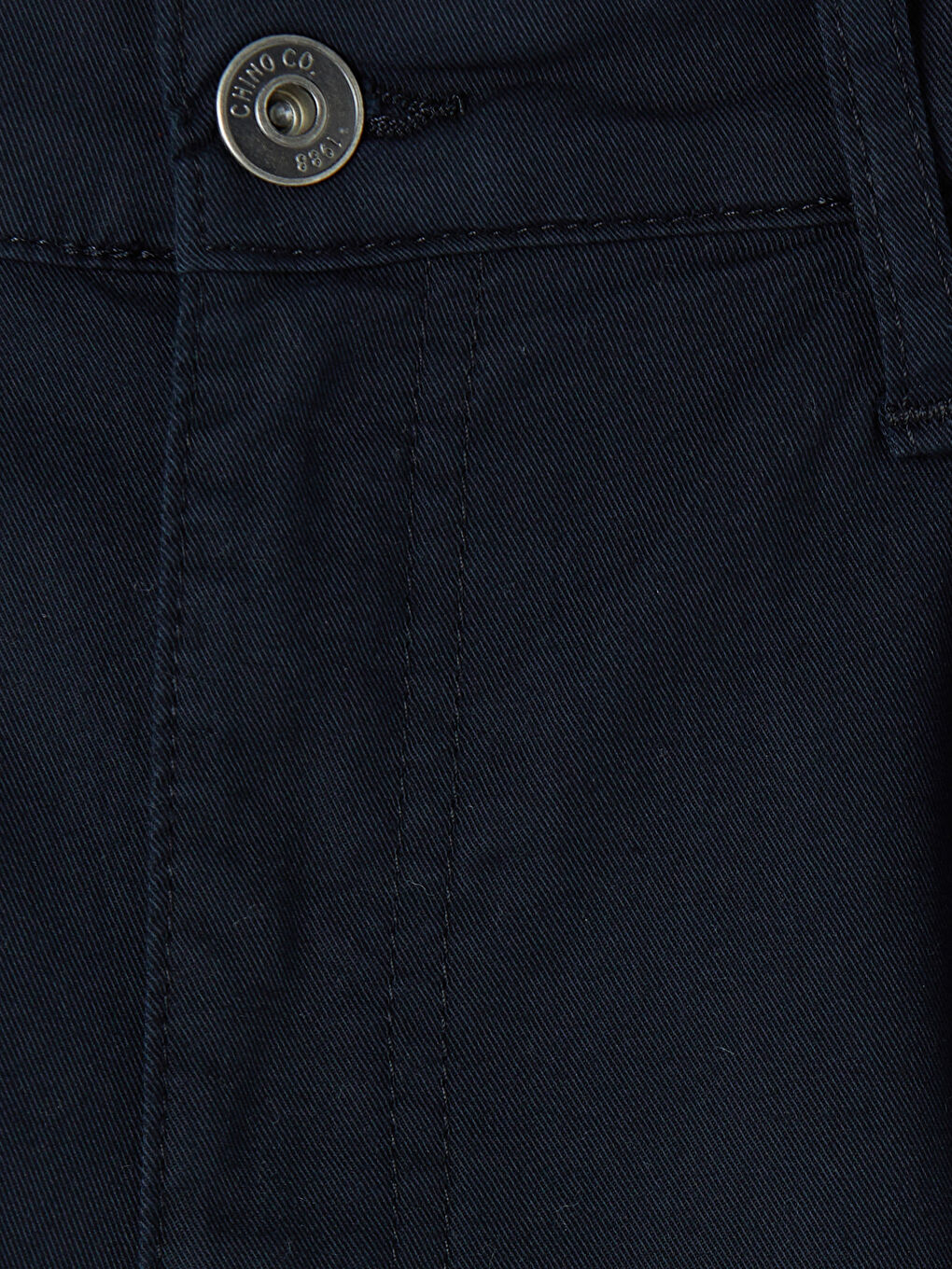 Lacivert Standart Kalıp Gabardin Erkek Chino Pantolon-2