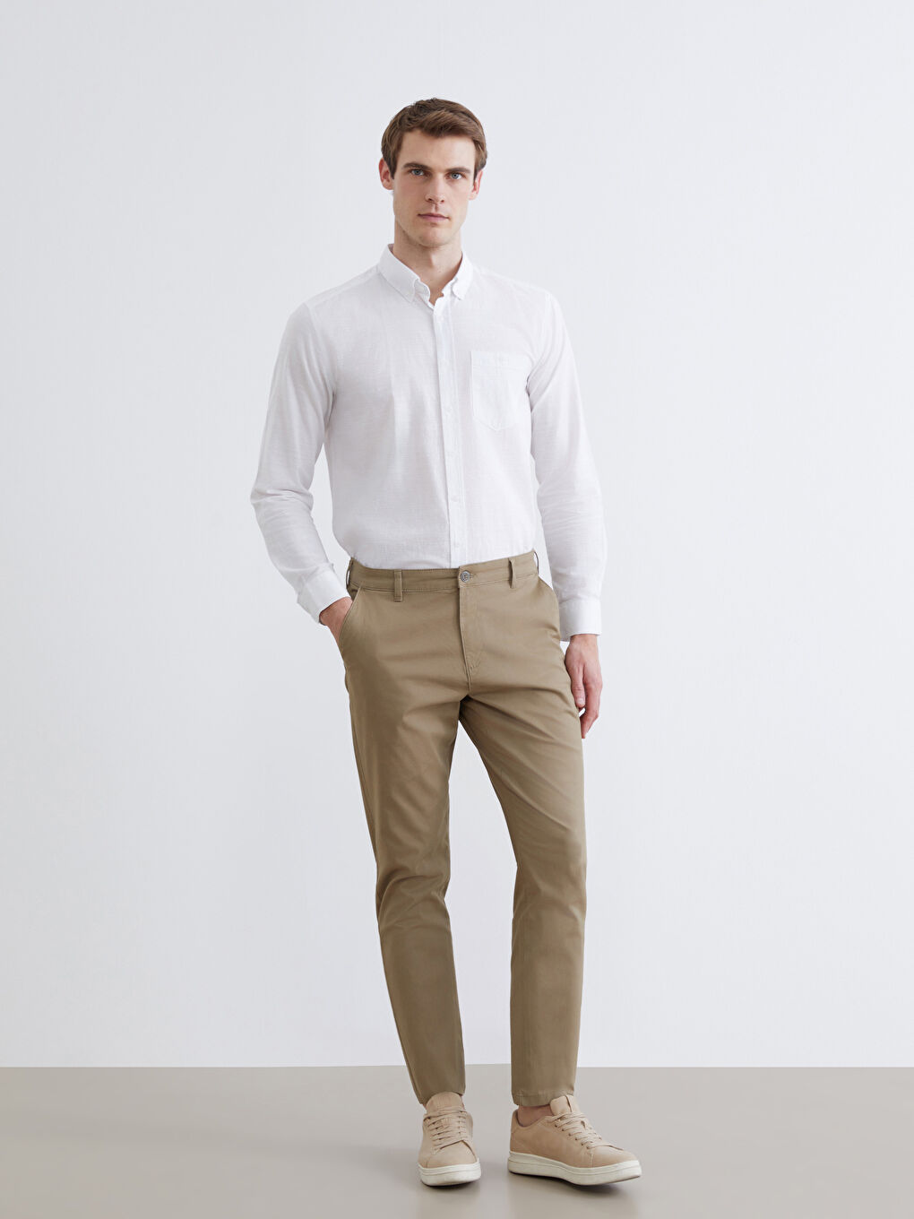 Slim Fit Men's Chino Trousers