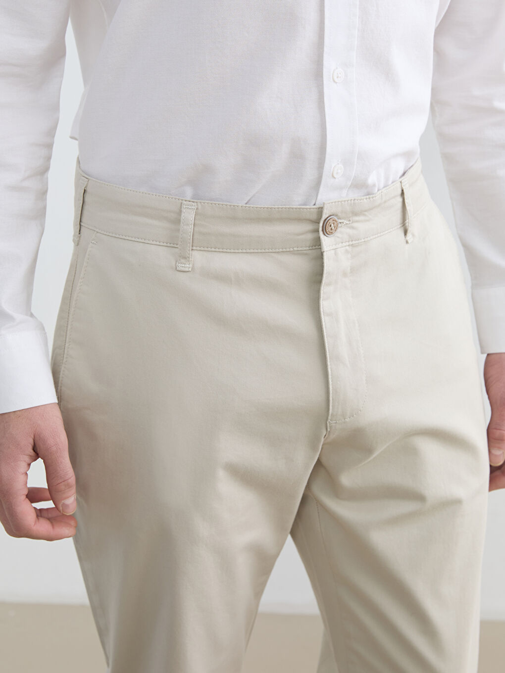 Slim Fit Men's Chino Trousers-2