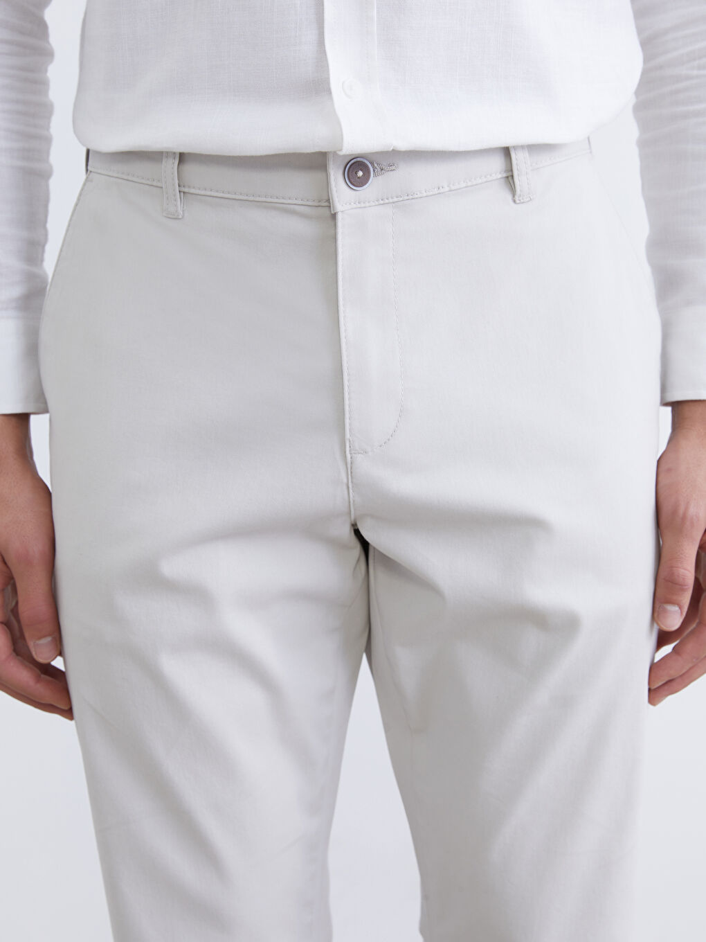 Slim Fit Men's Chino Trousers-2