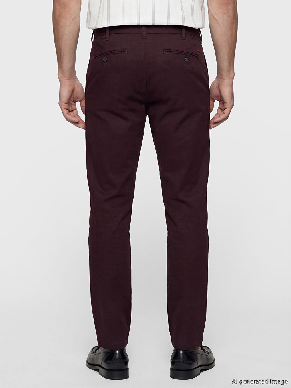 Muške chino pantalone uskog kroja-7