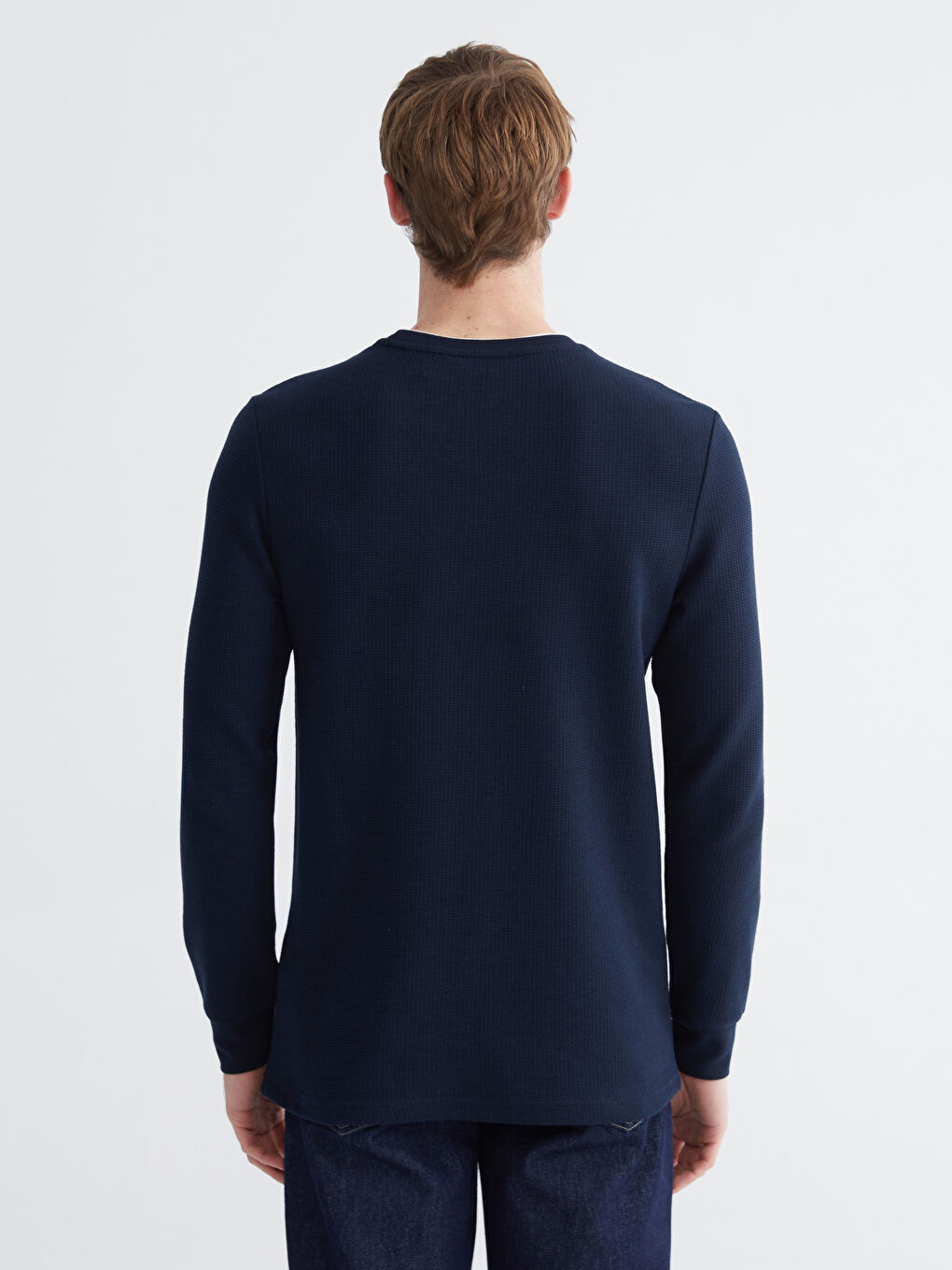 Crew Neck Long Sleeve Men's T-Shirt-3