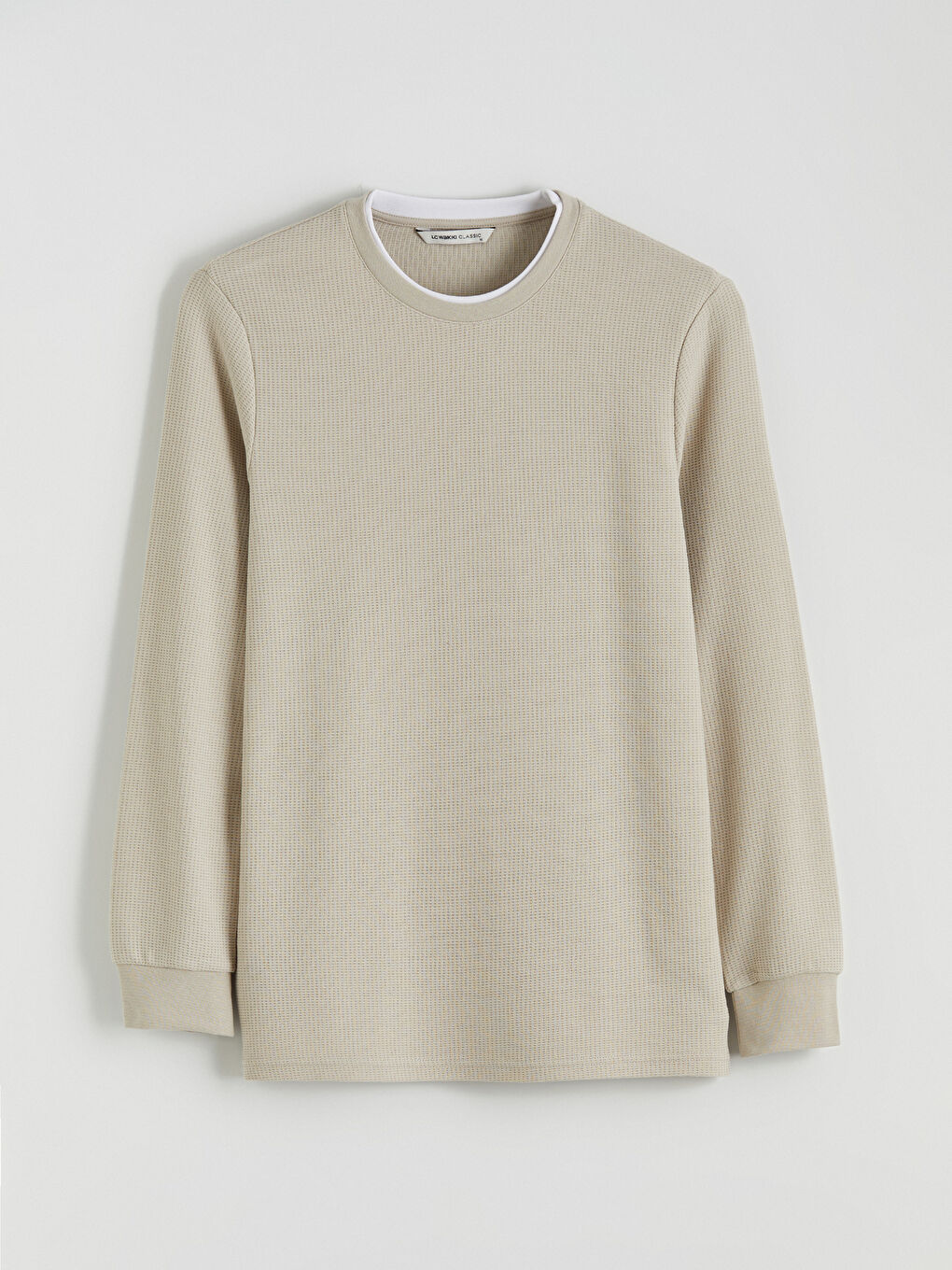 Crew Neck Long Sleeve Men's T-Shirt-4