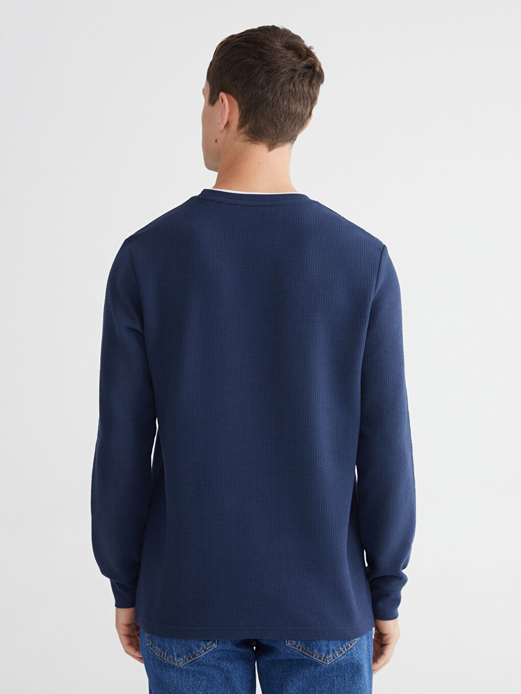 Crew Neck Long Sleeve Men's T-Shirt-3