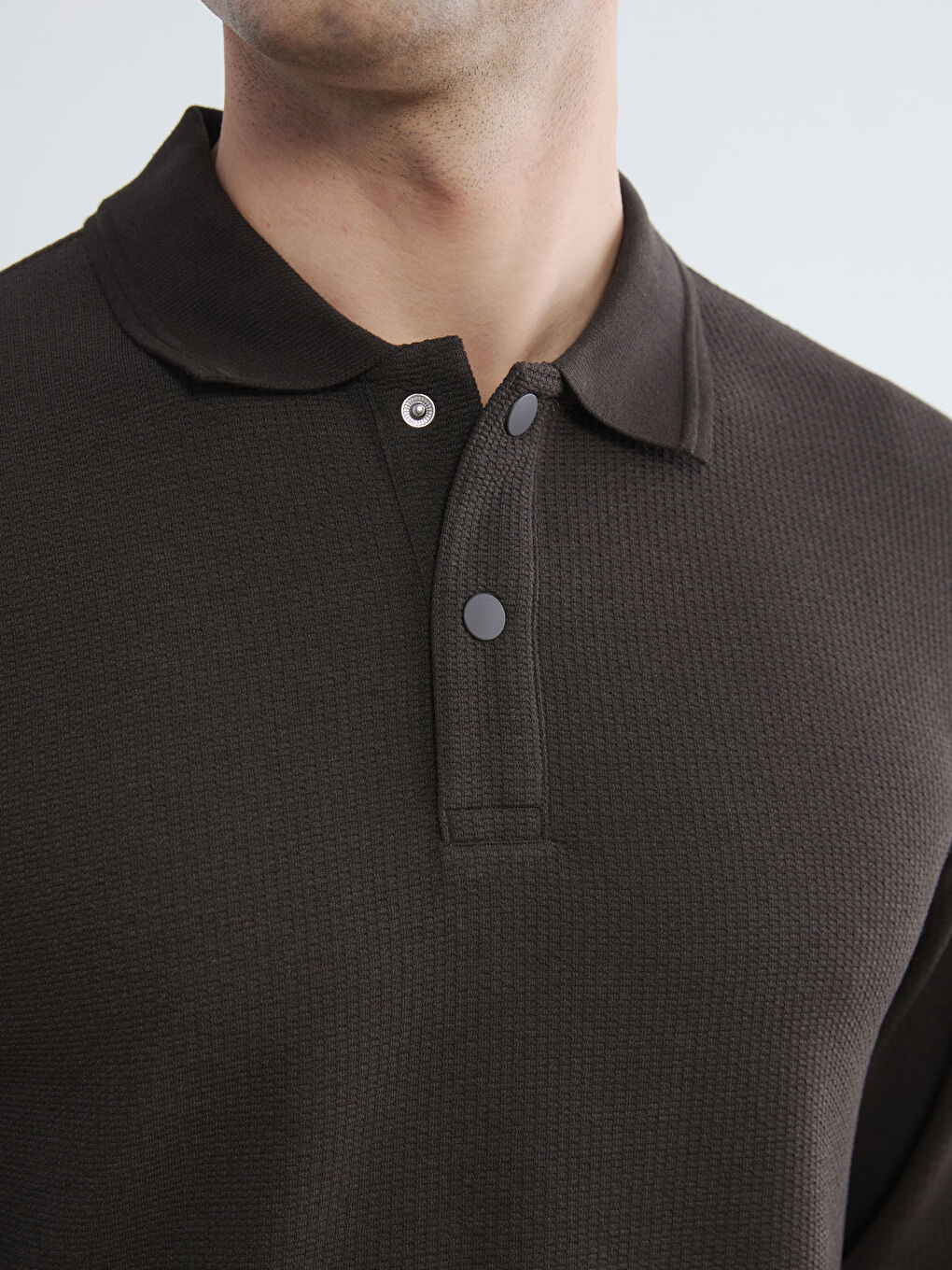 Polo Neck Men's Sweatshirt-5