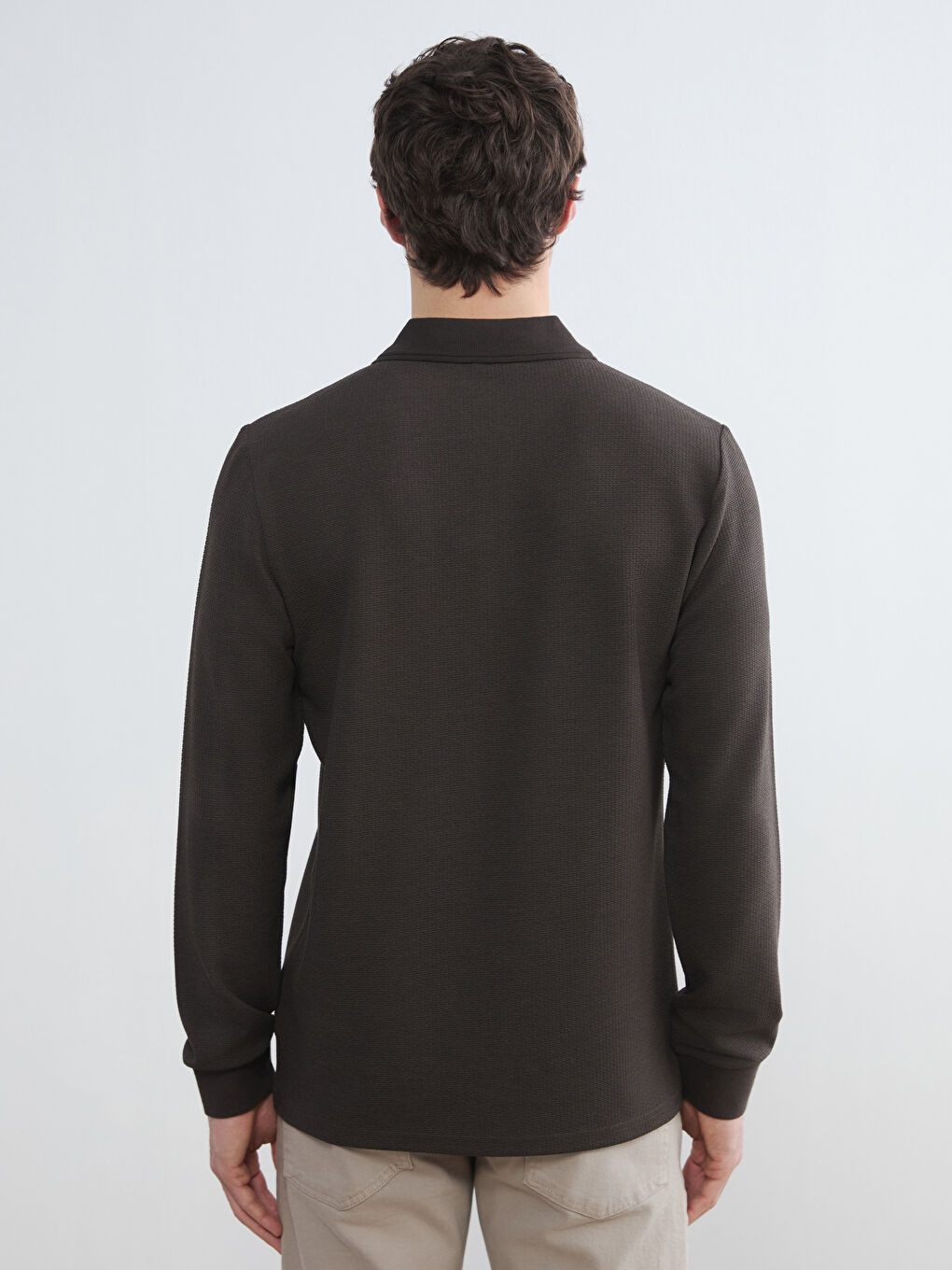 Polo Neck Men's Sweatshirt-6