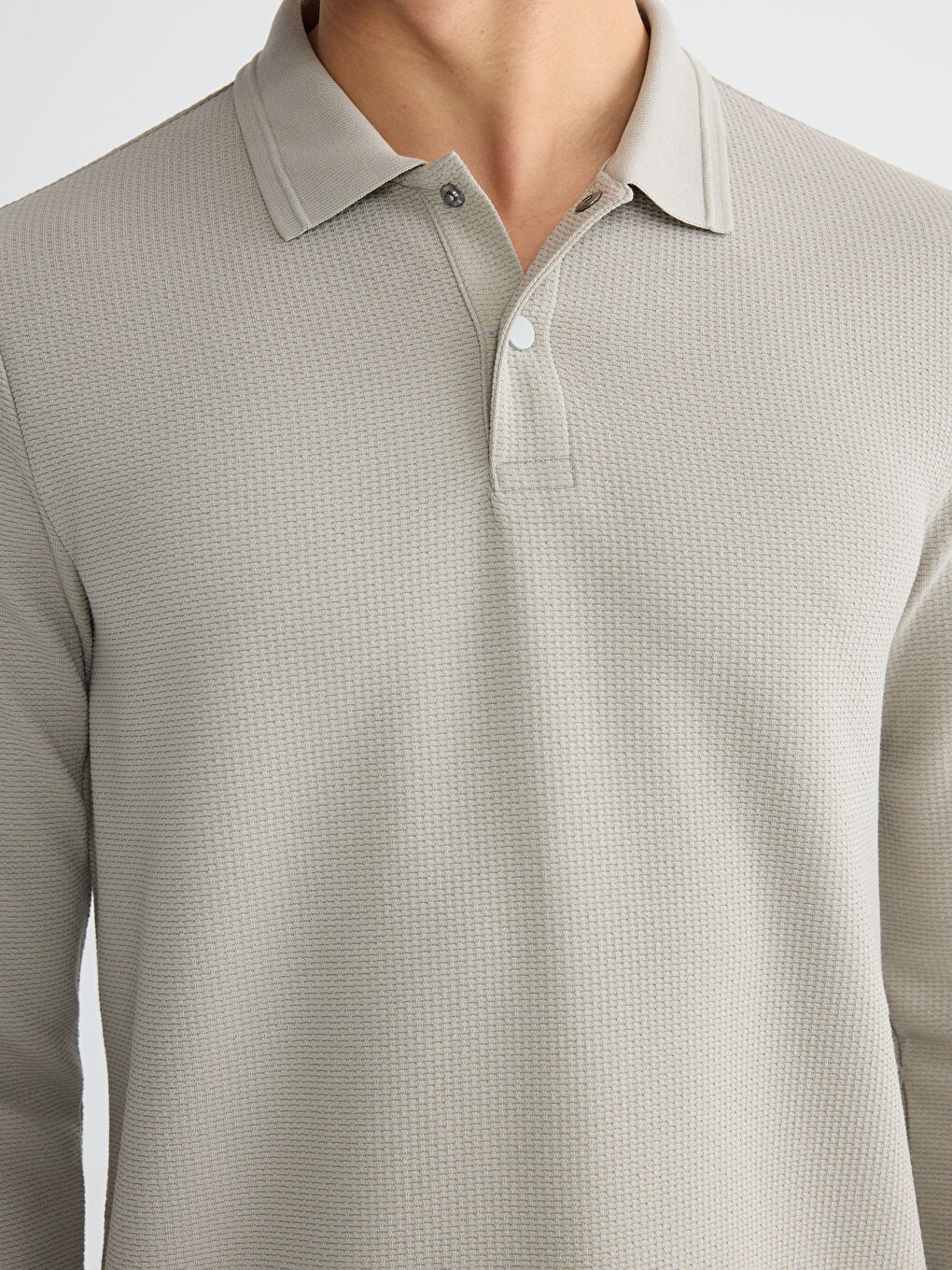 Polo Neck Men's Sweatshirt-2