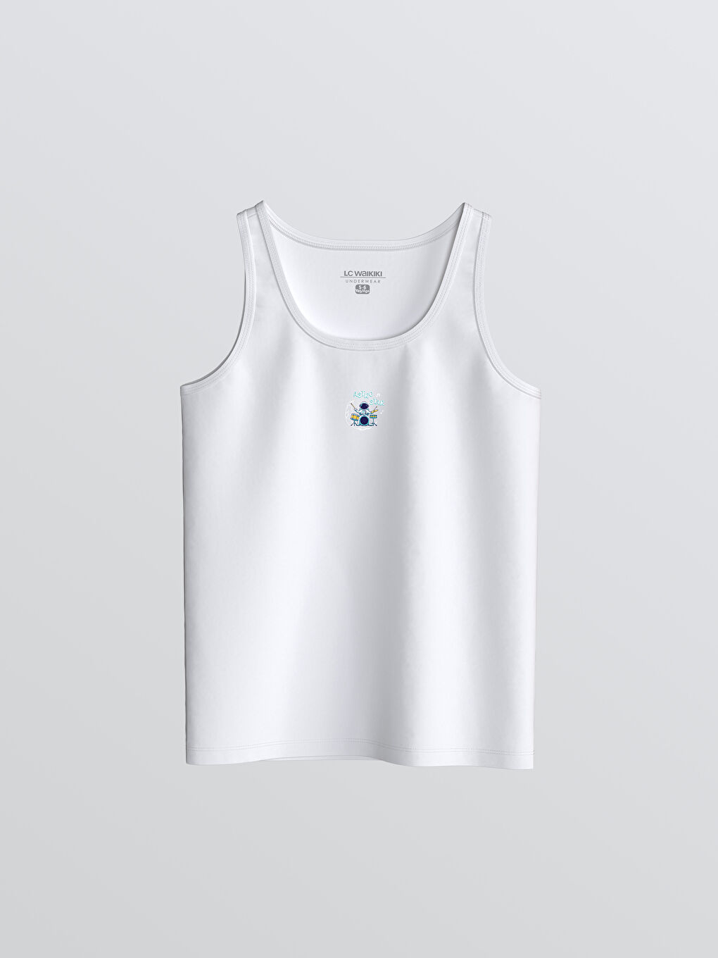 Lacivert Bisiklet Yaka Erkek Çocuk Atlet 2'li-2