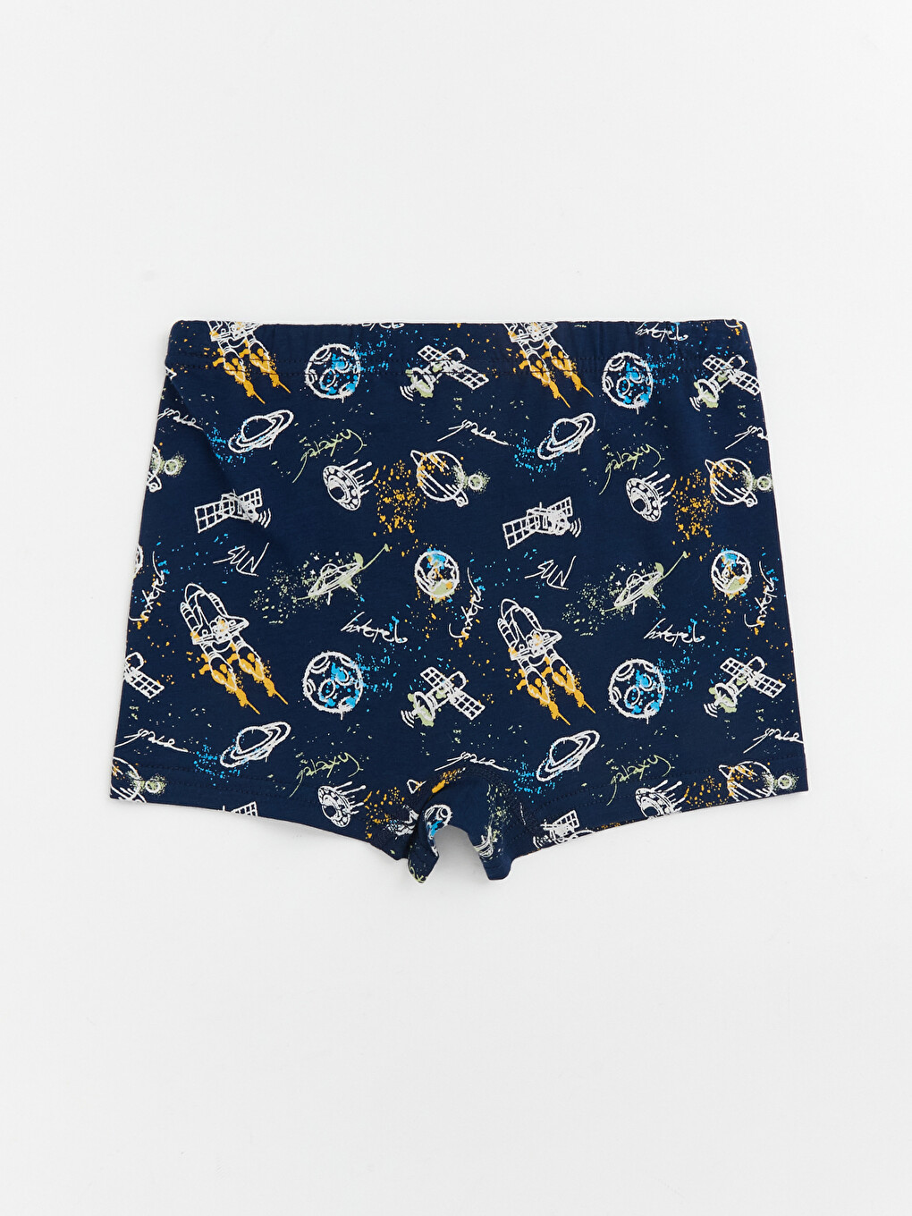 Lacivert Baskılı Erkek Çocuk Boxer-1