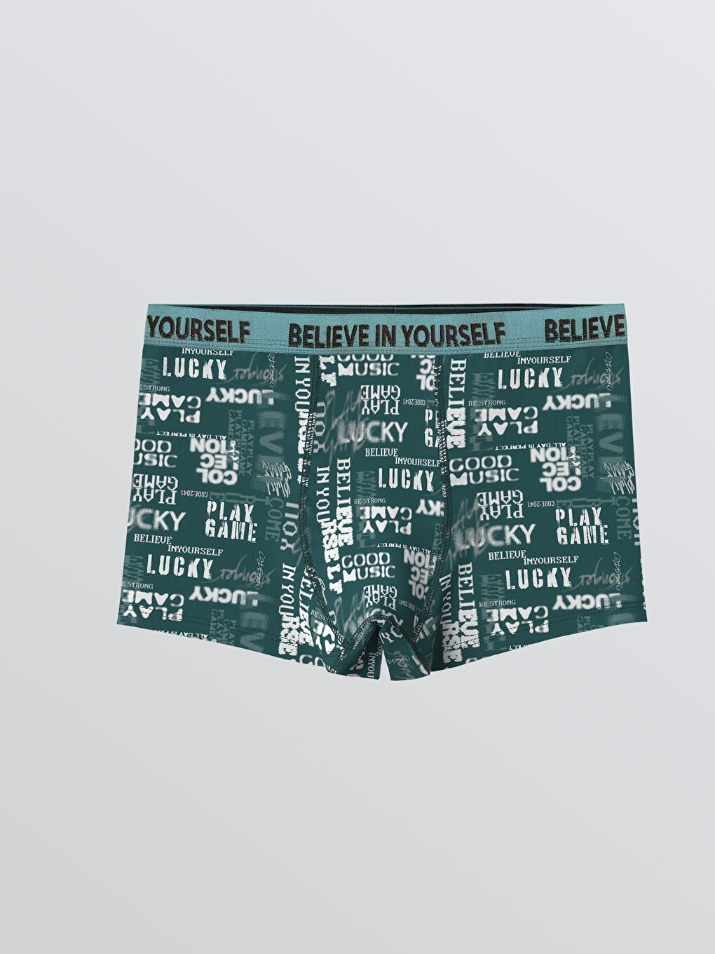 Boy GREEN Boxer Trunks-1