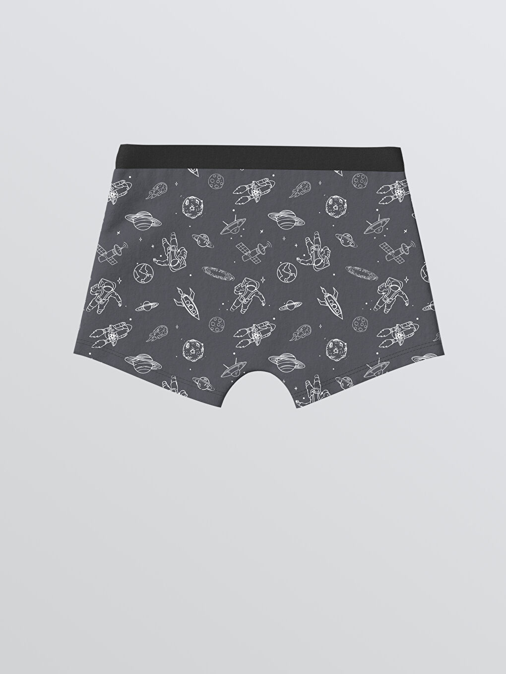 Gri Baskılı Erkek Çocuk Boxer-1